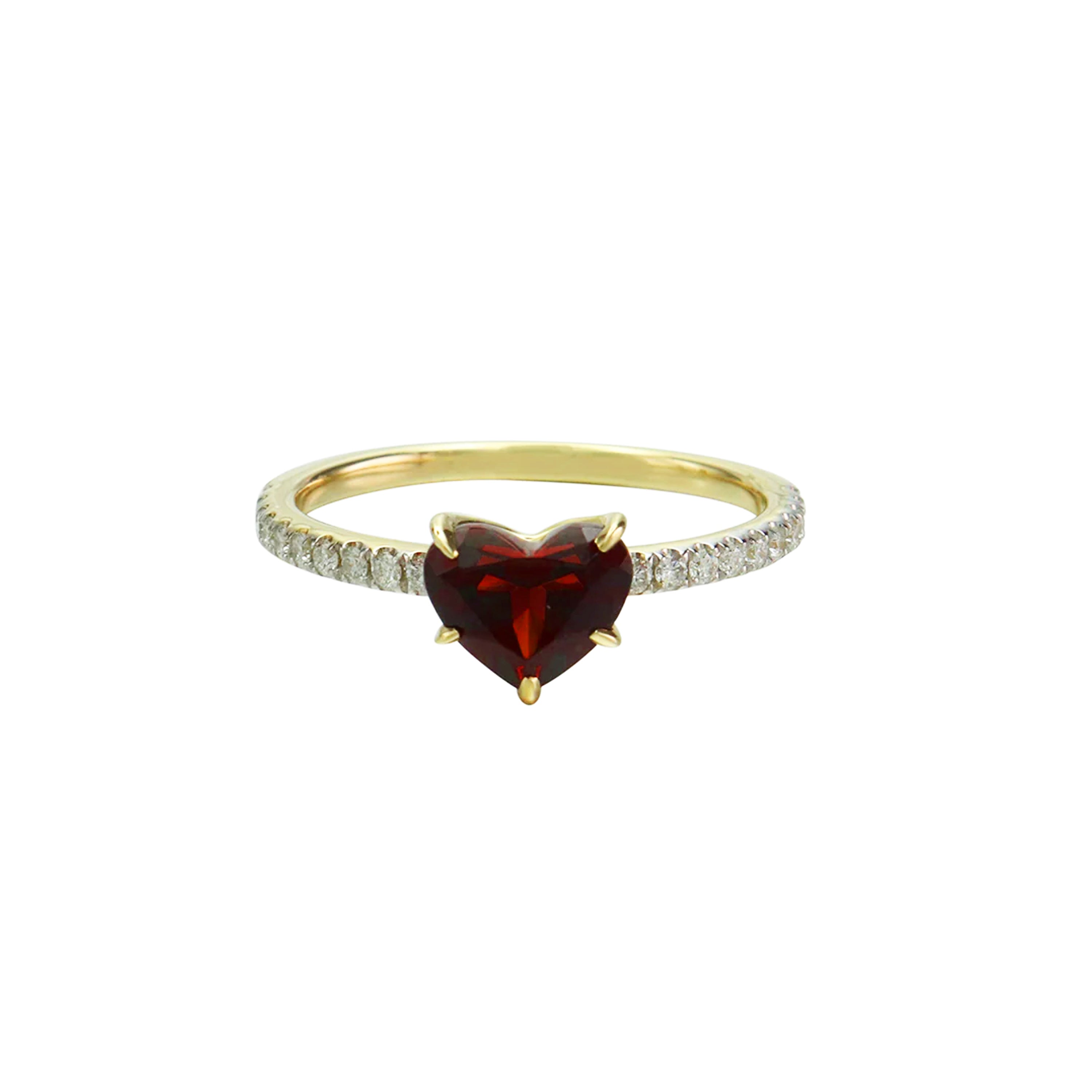 Love Deeply Garnet Soliatire Ring