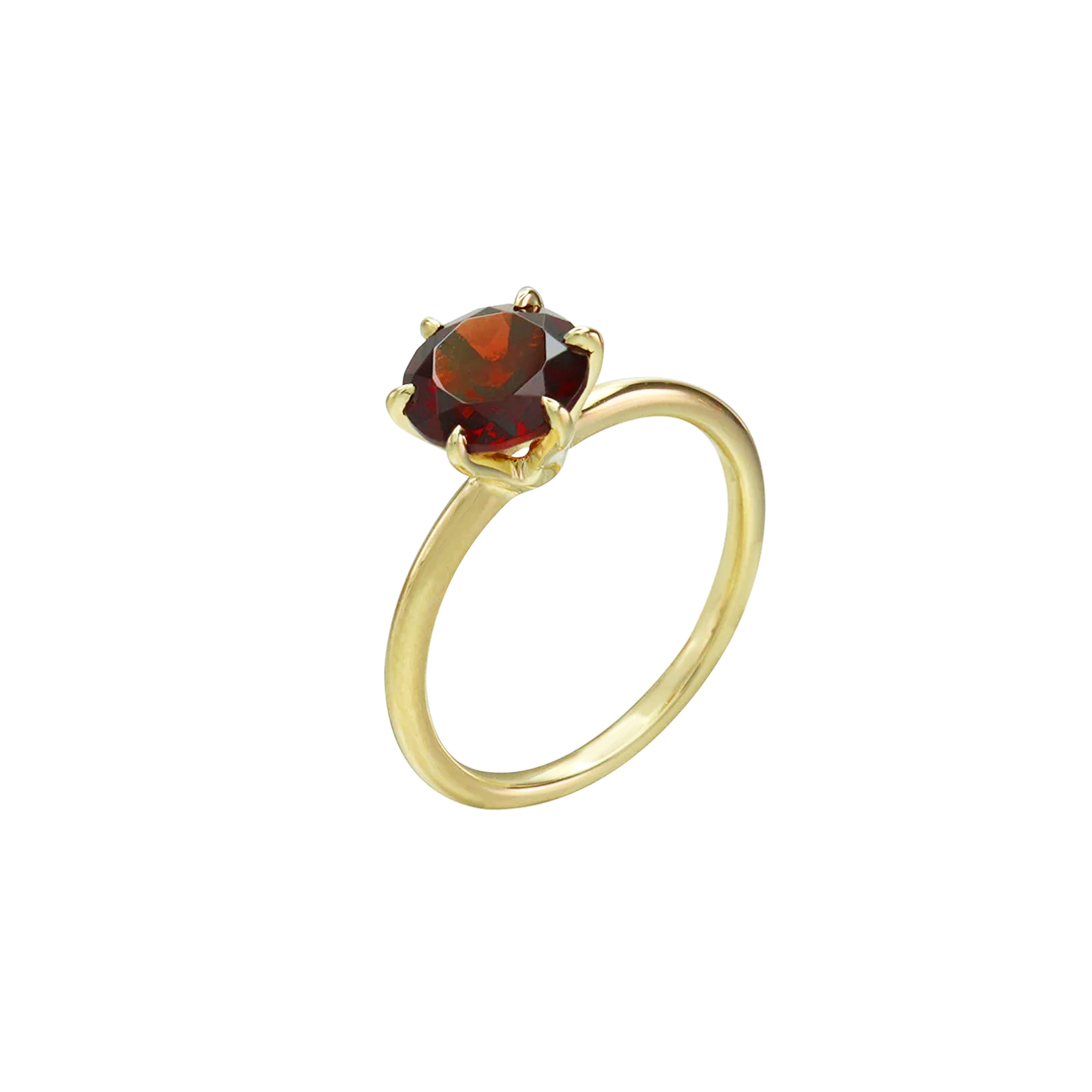 Good Life Garnet Solitaire Ring