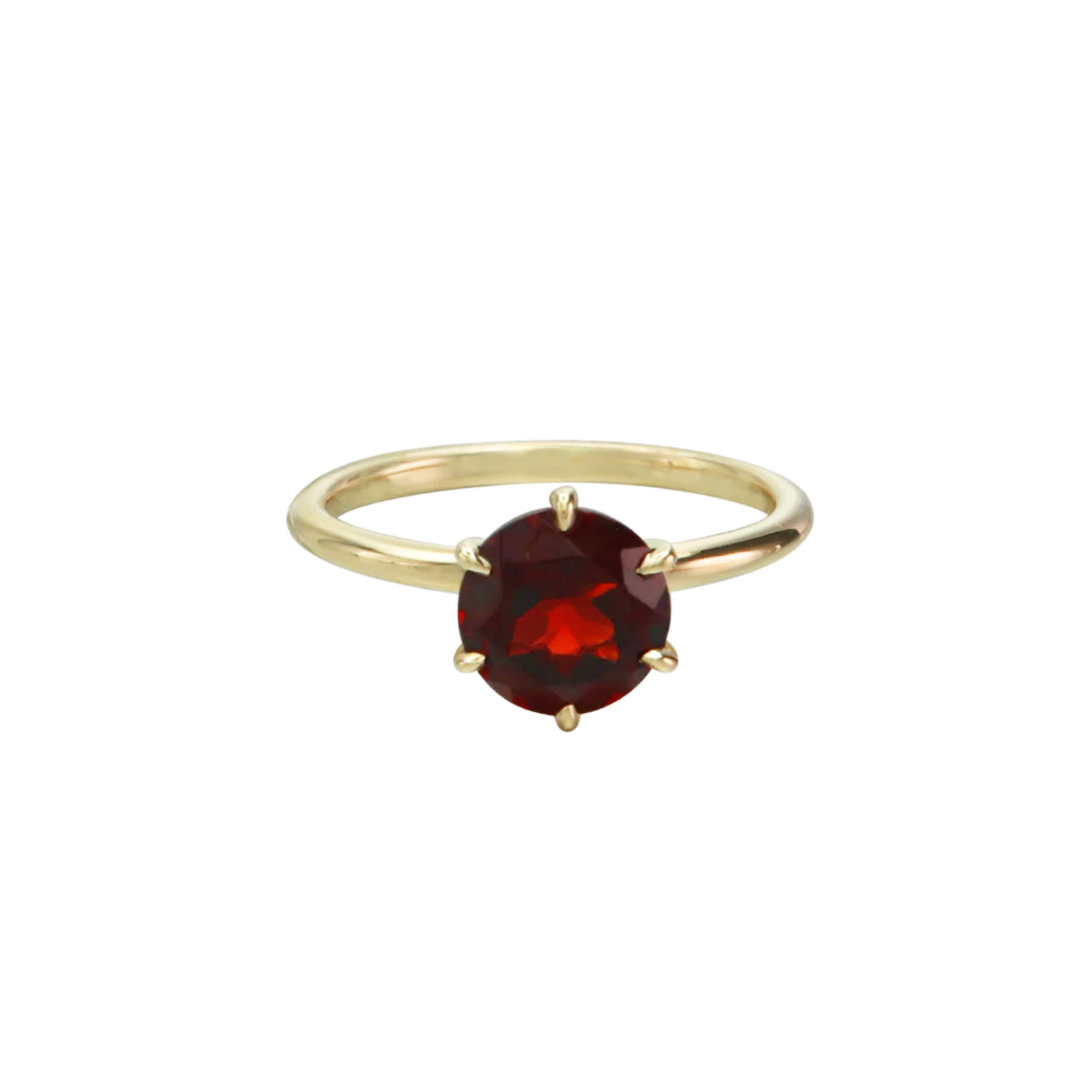 Good Life Garnet Solitaire Ring