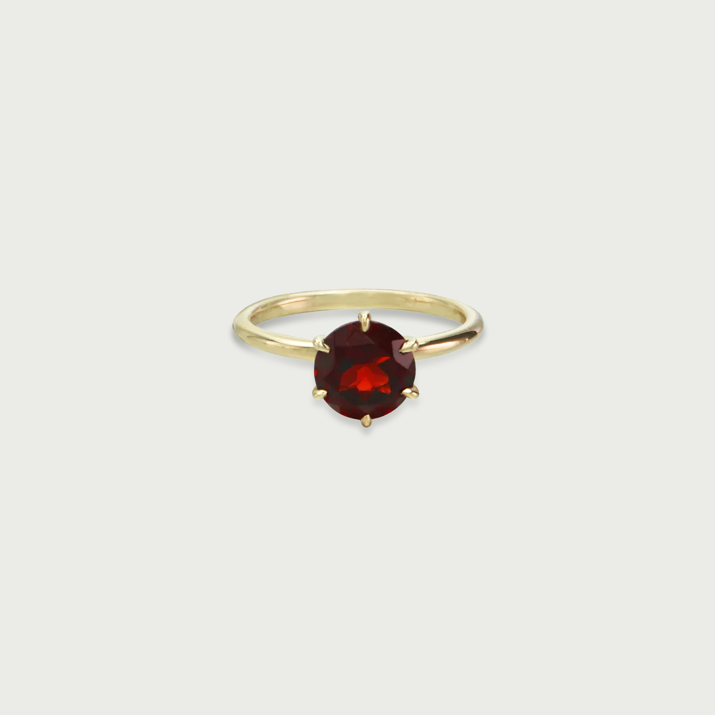 Good Life Garnet Solitaire Ring