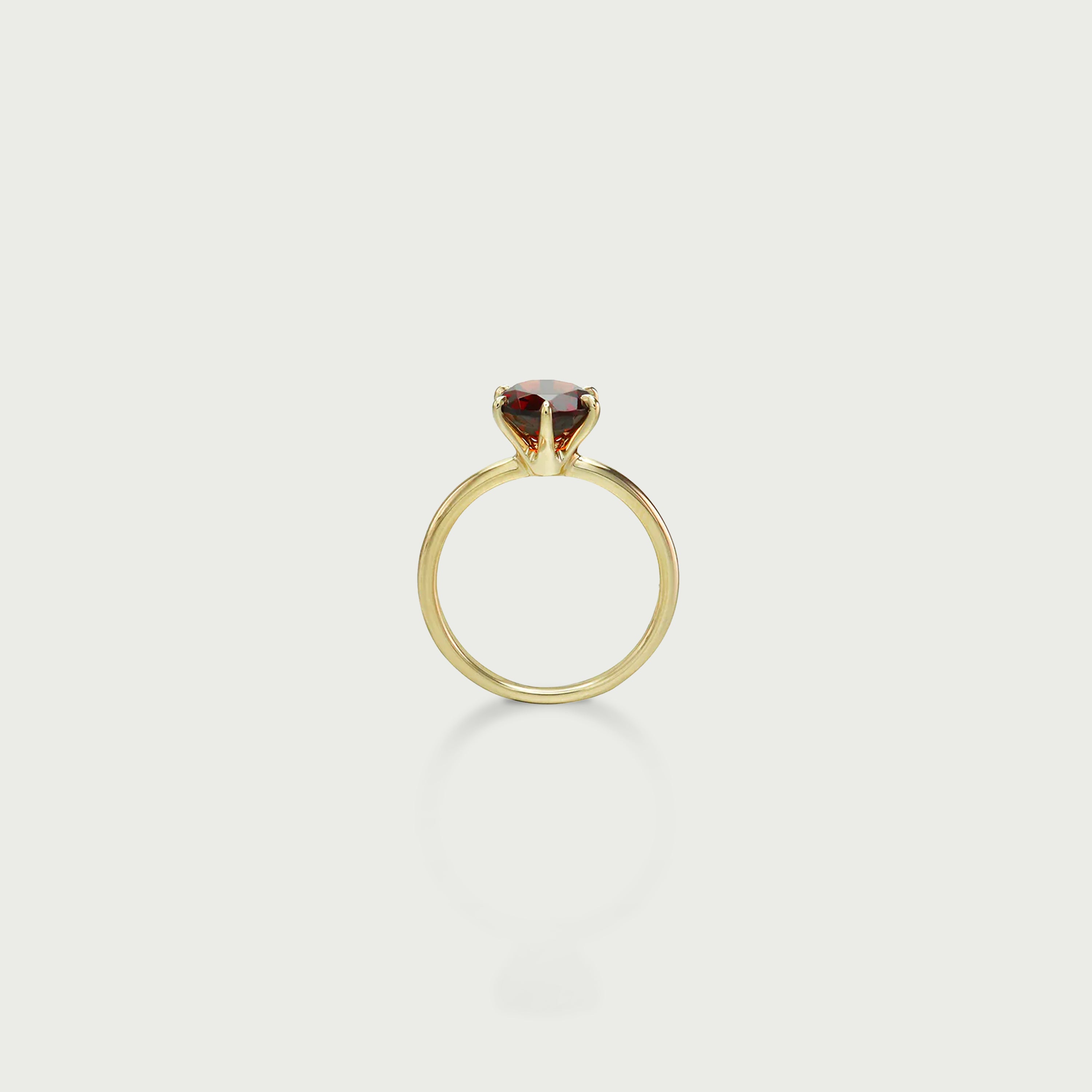 Good Life Garnet Solitaire Ring