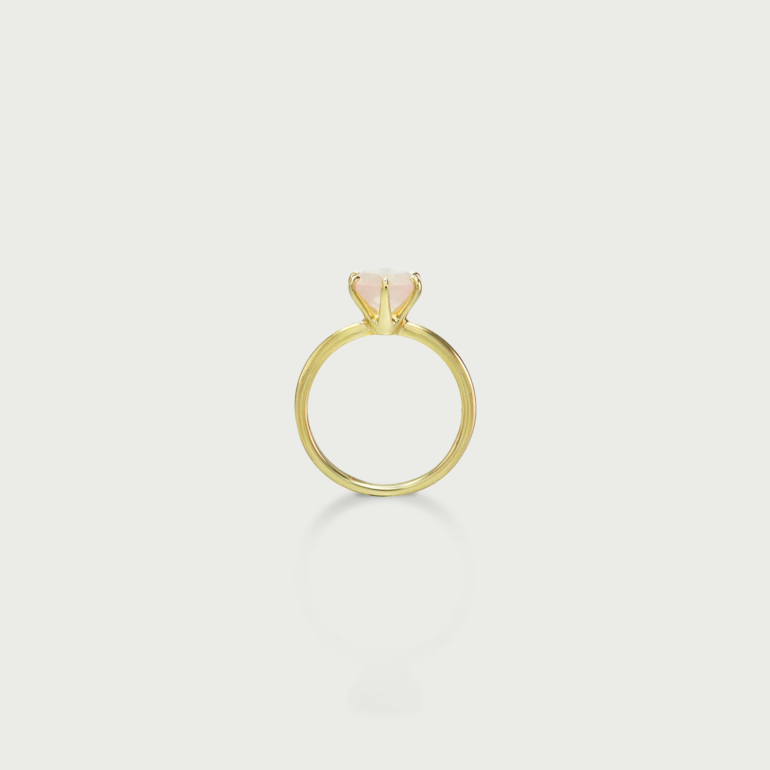 Good Life Rose Quartz Solitaire Ring