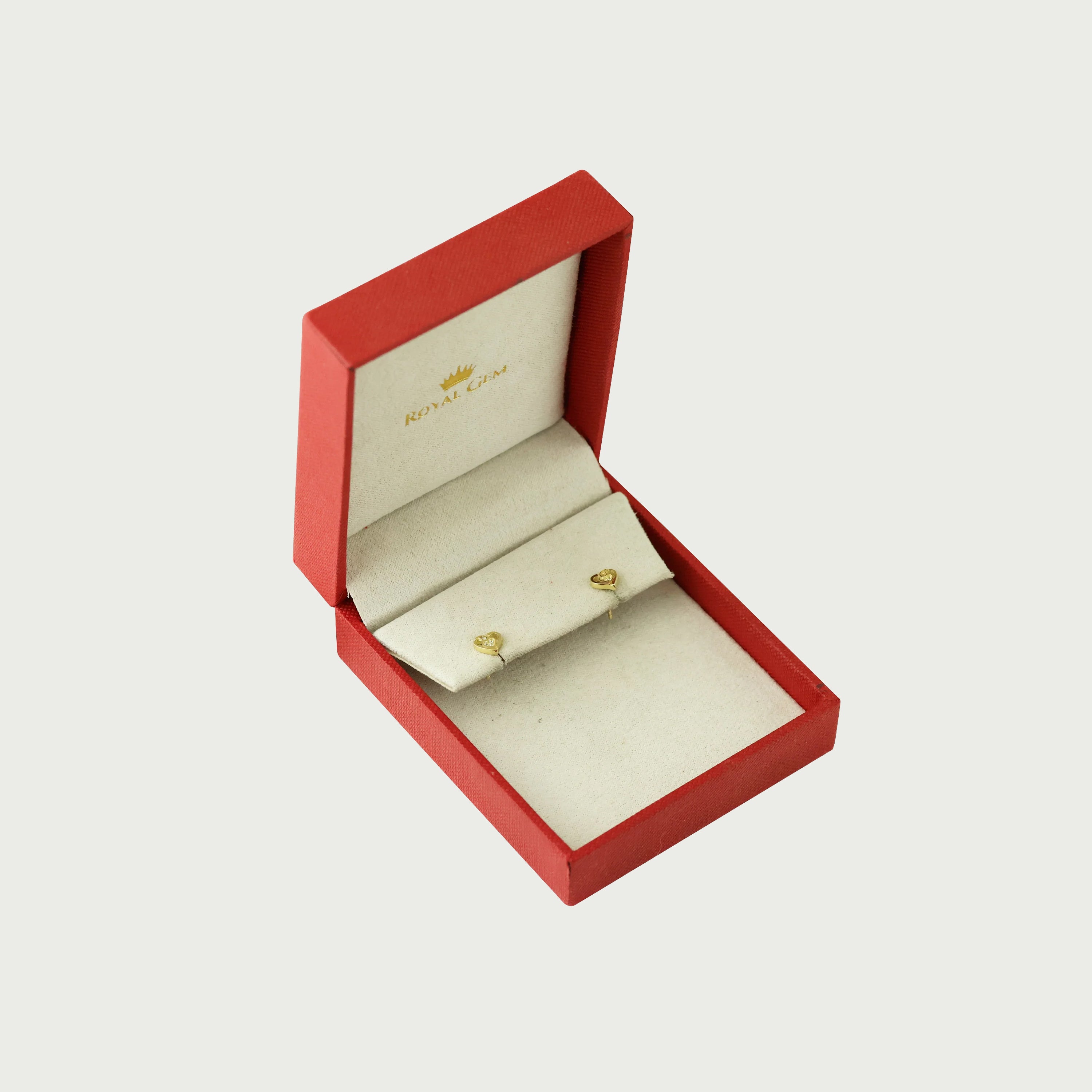 Heartbeat Mode Gold Stud Earrings