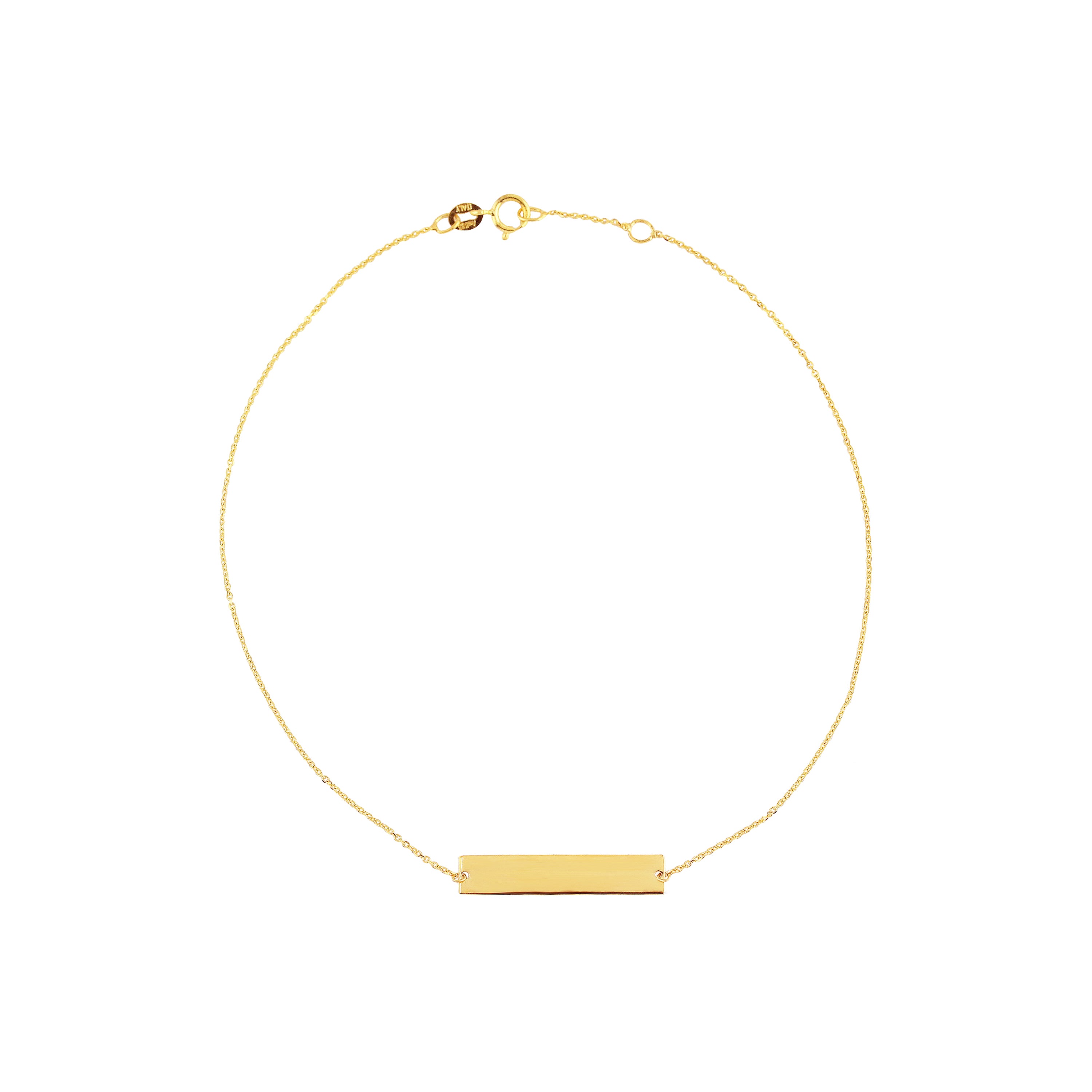 Signature Line Gold Anklet