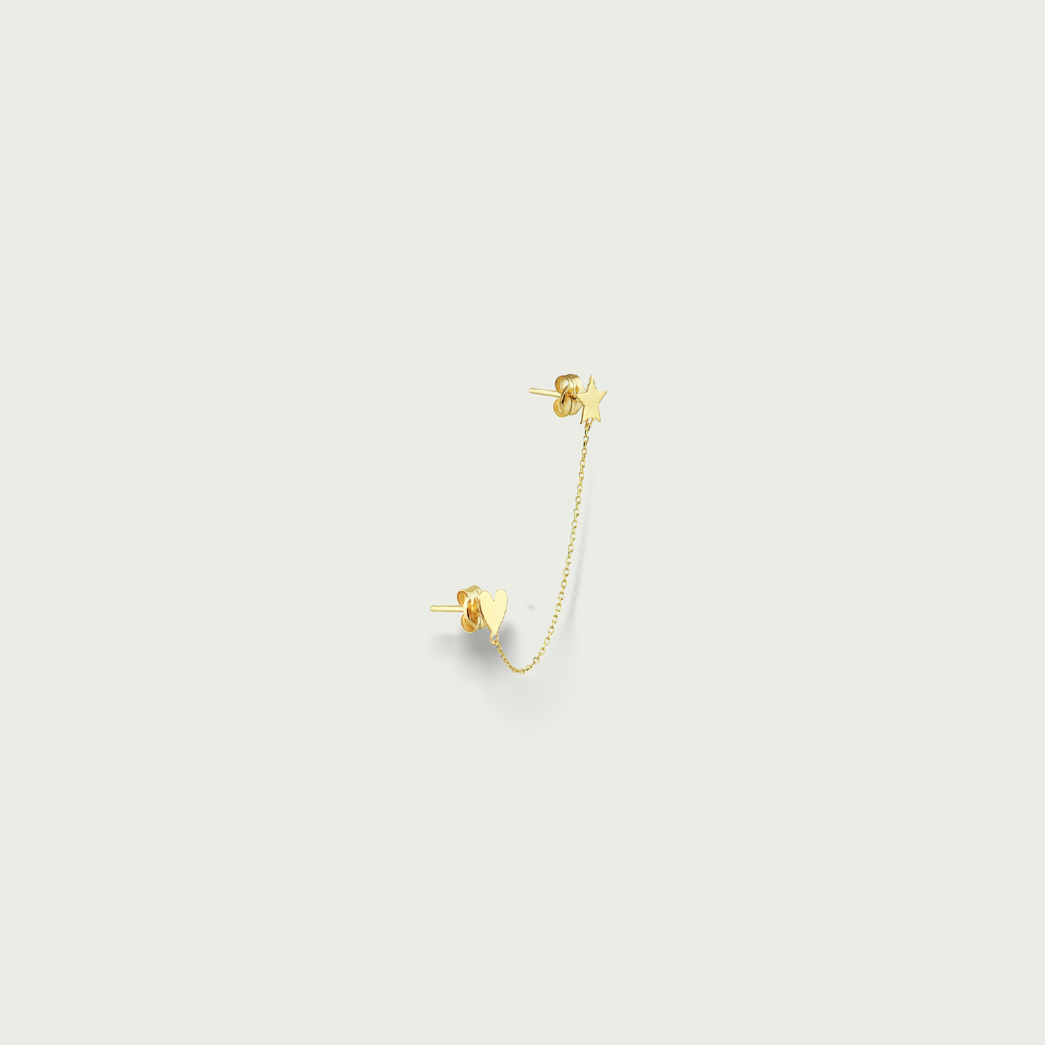 I Dare You to Shine Gold Piercing Earrings