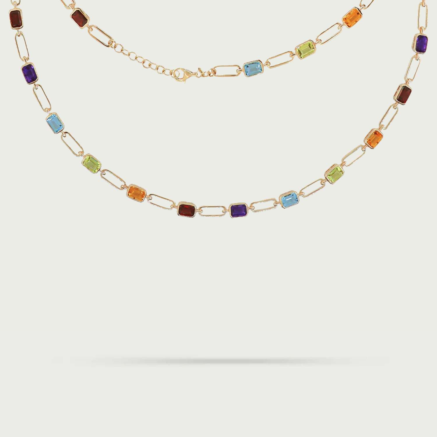 In Living Color Gemstone Necklace