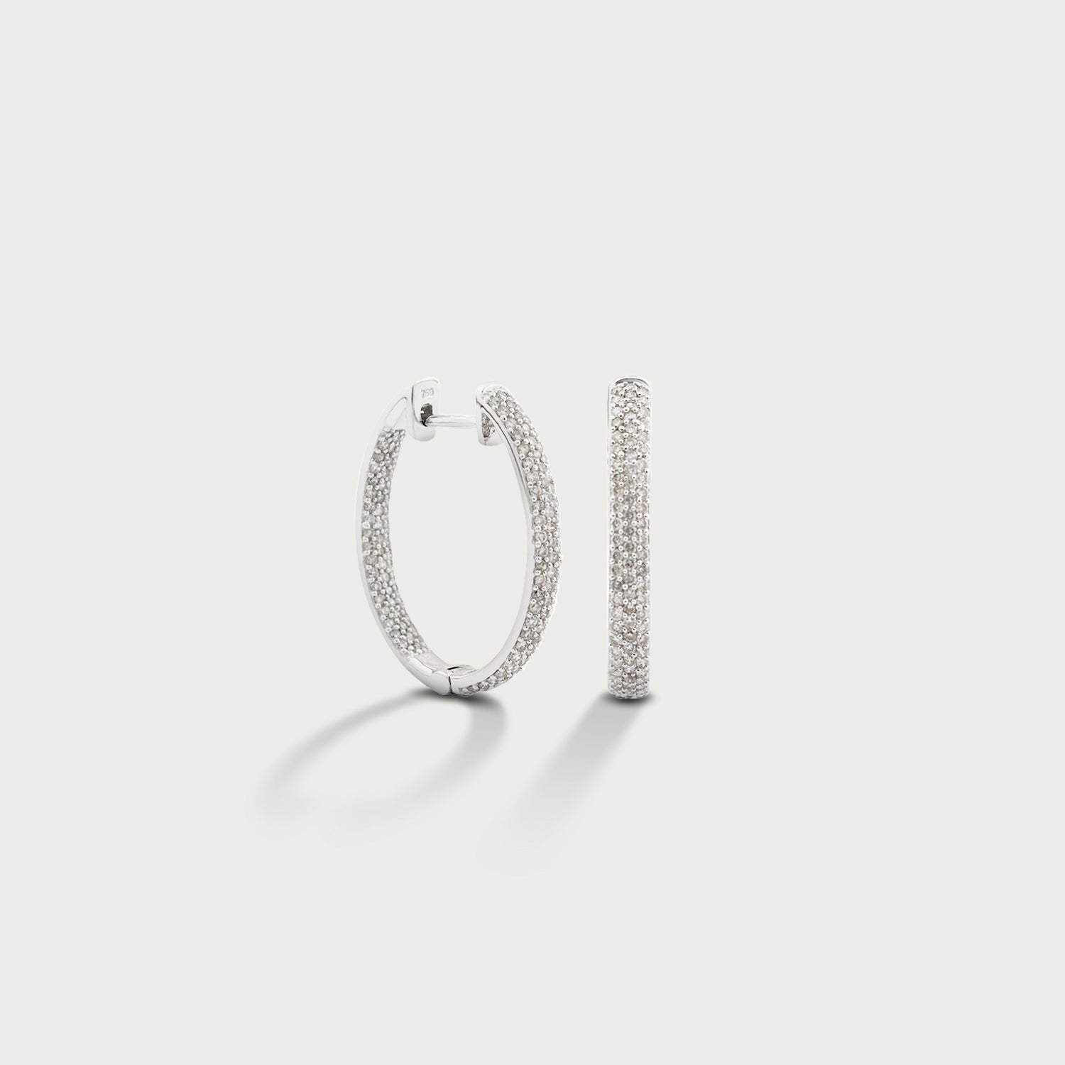 Infinite Promise Diamond Hoop Earrings