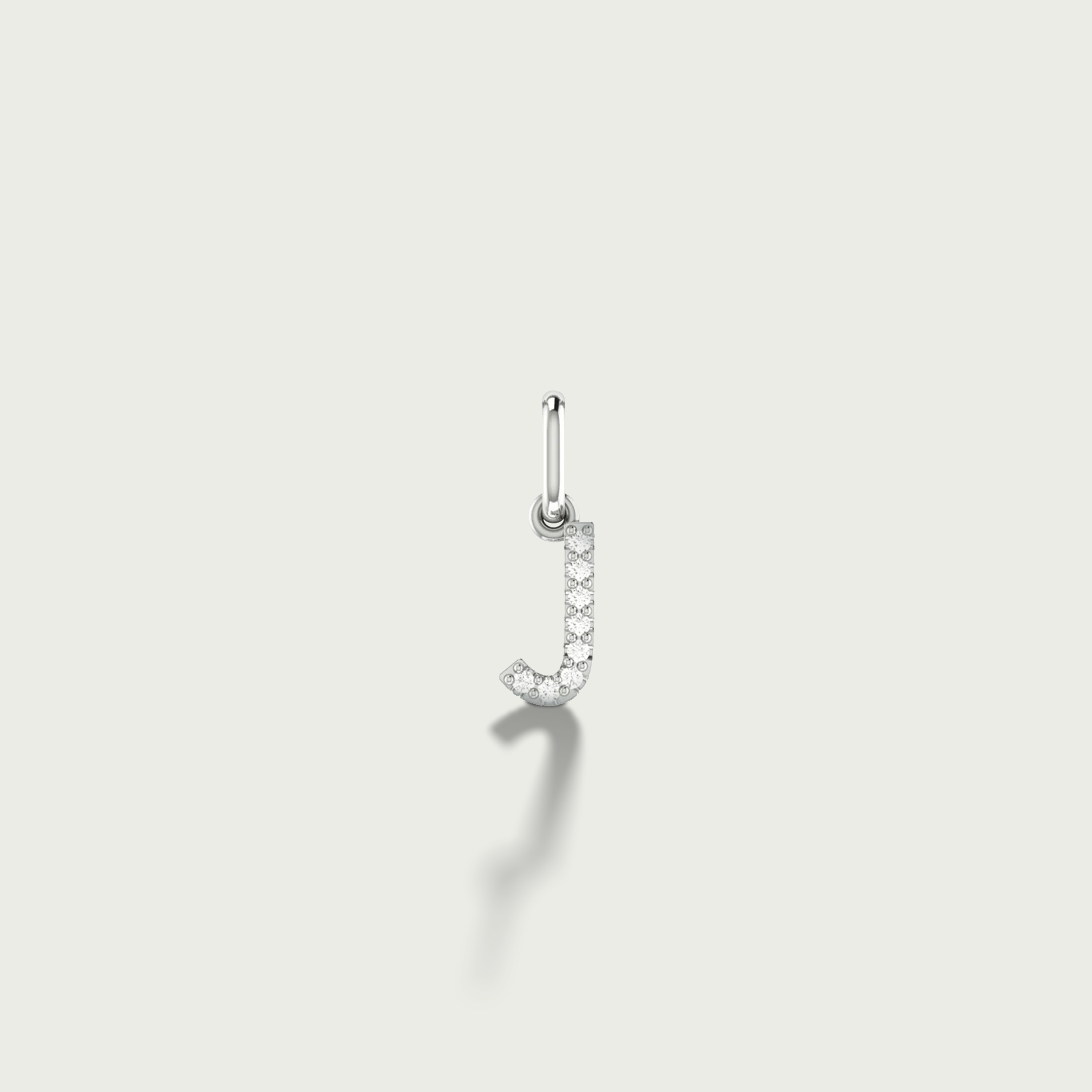 Classic Initial Charm Diamond Pendant