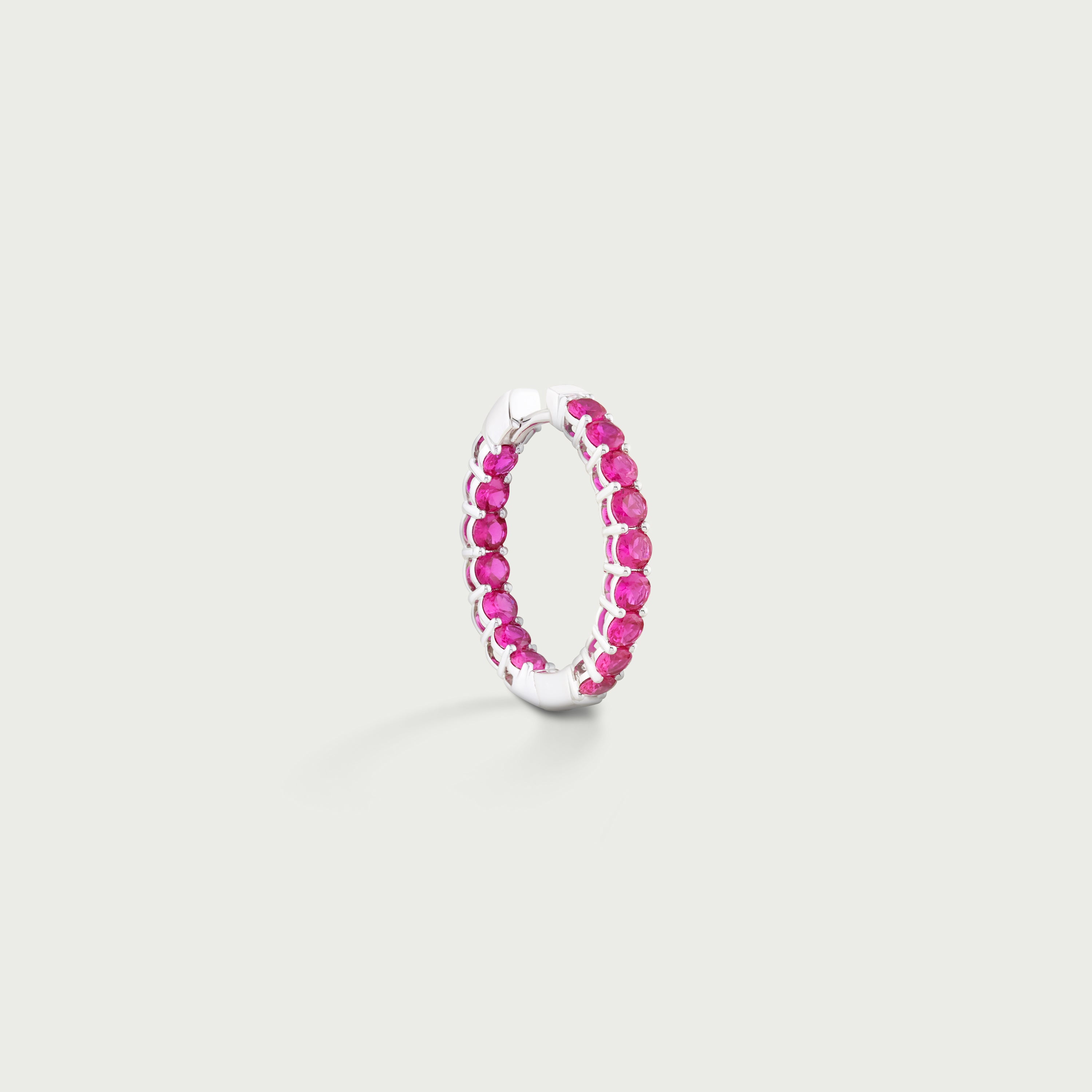 Life's A Party Ruby Hoop Earrings