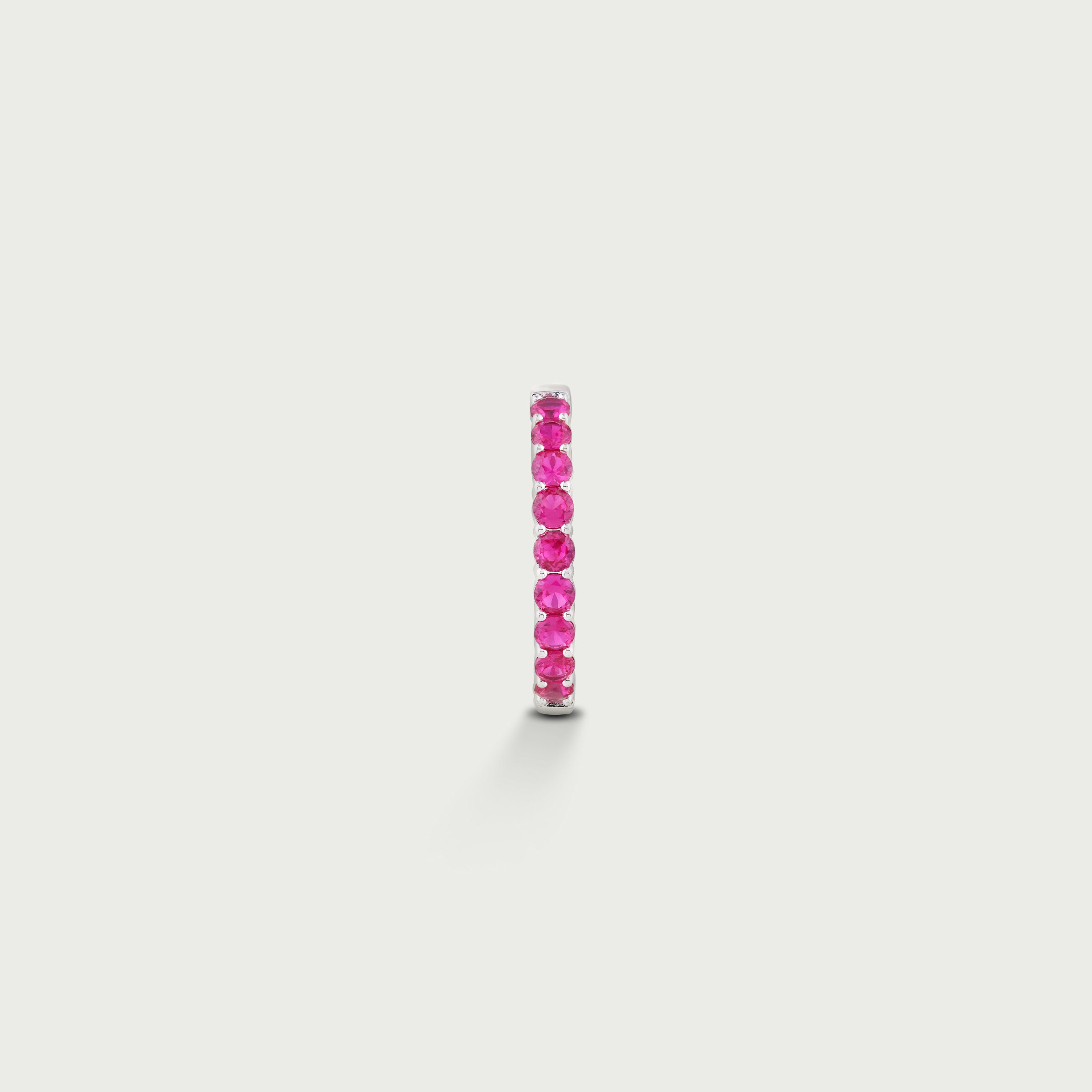 Life's A Party Ruby Hoop Earrings