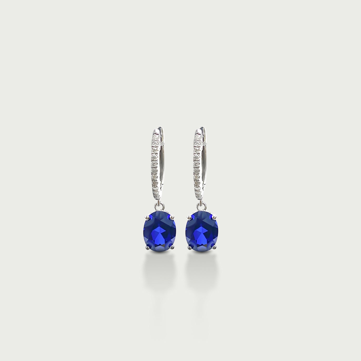 Life's A Party Sapphire Hoop Earrings