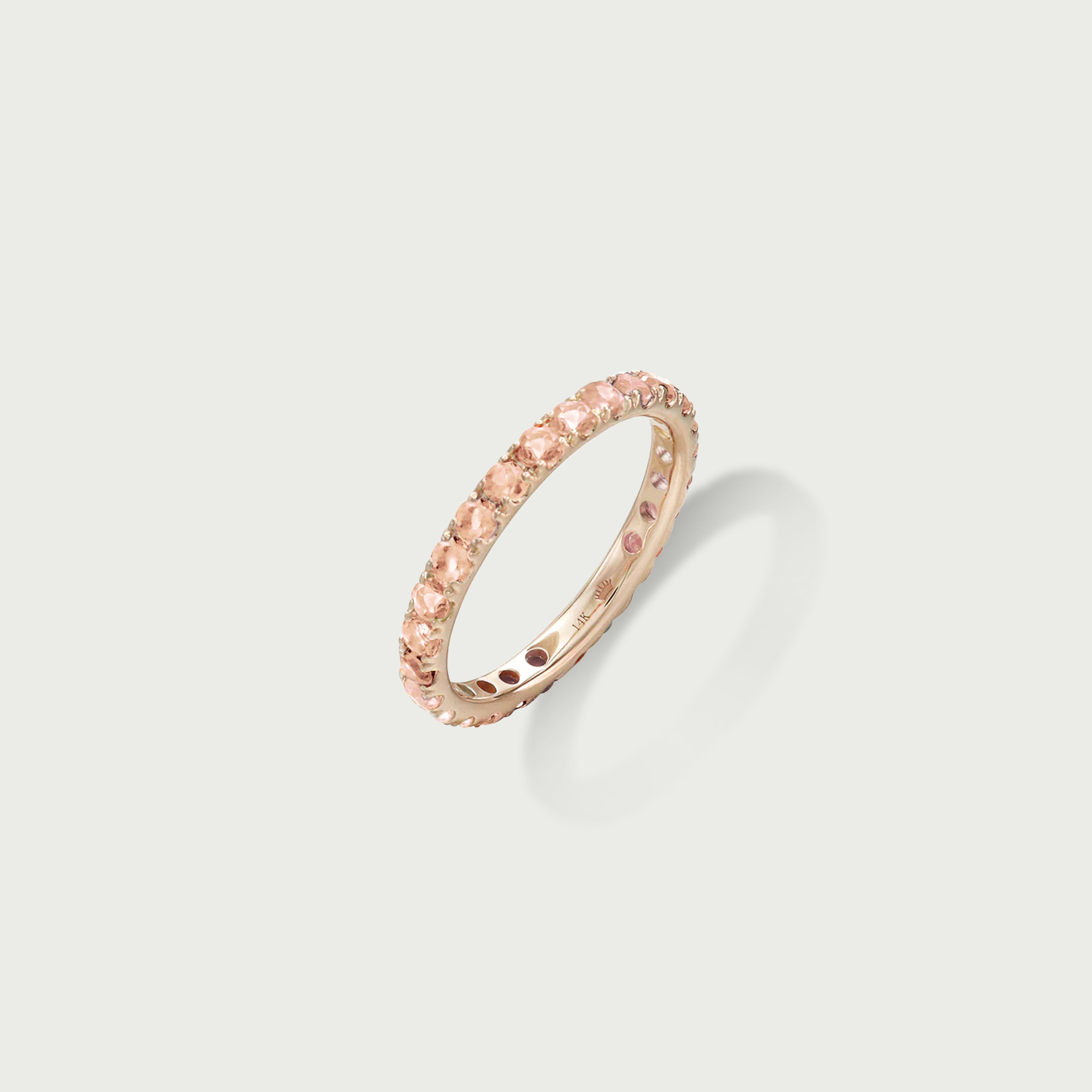Love Yourself Rose Quartz Eternity Ring