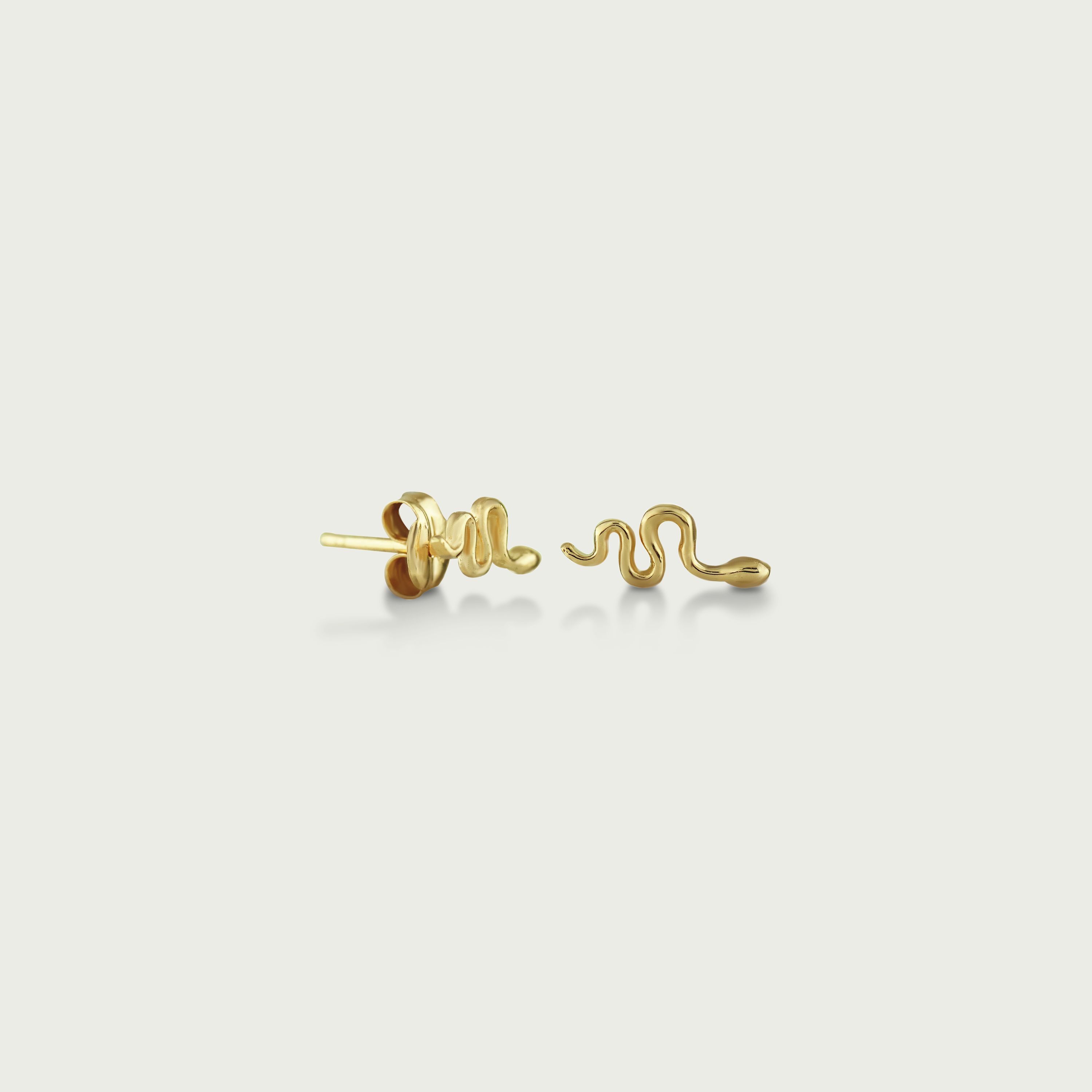 Midnight Mood Gold Stud Earrings