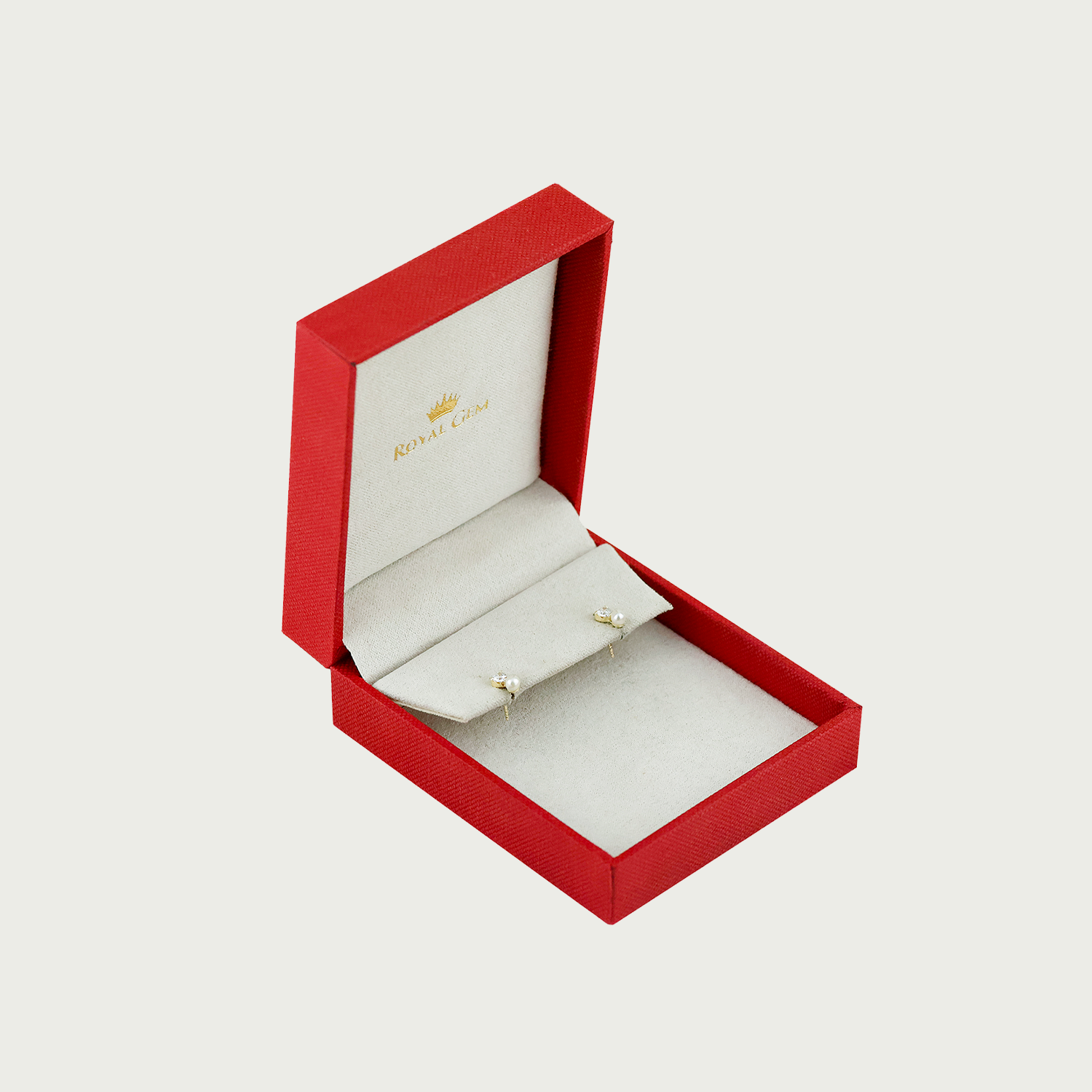 Mini Spark Heart Gold Stud Earrings