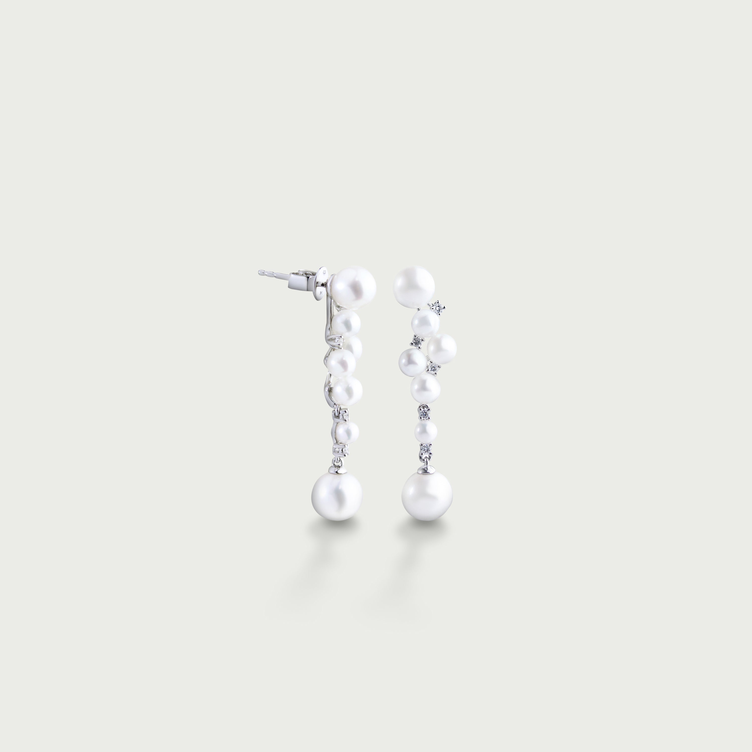 Ocean Drip Pearl Dangling Earrings