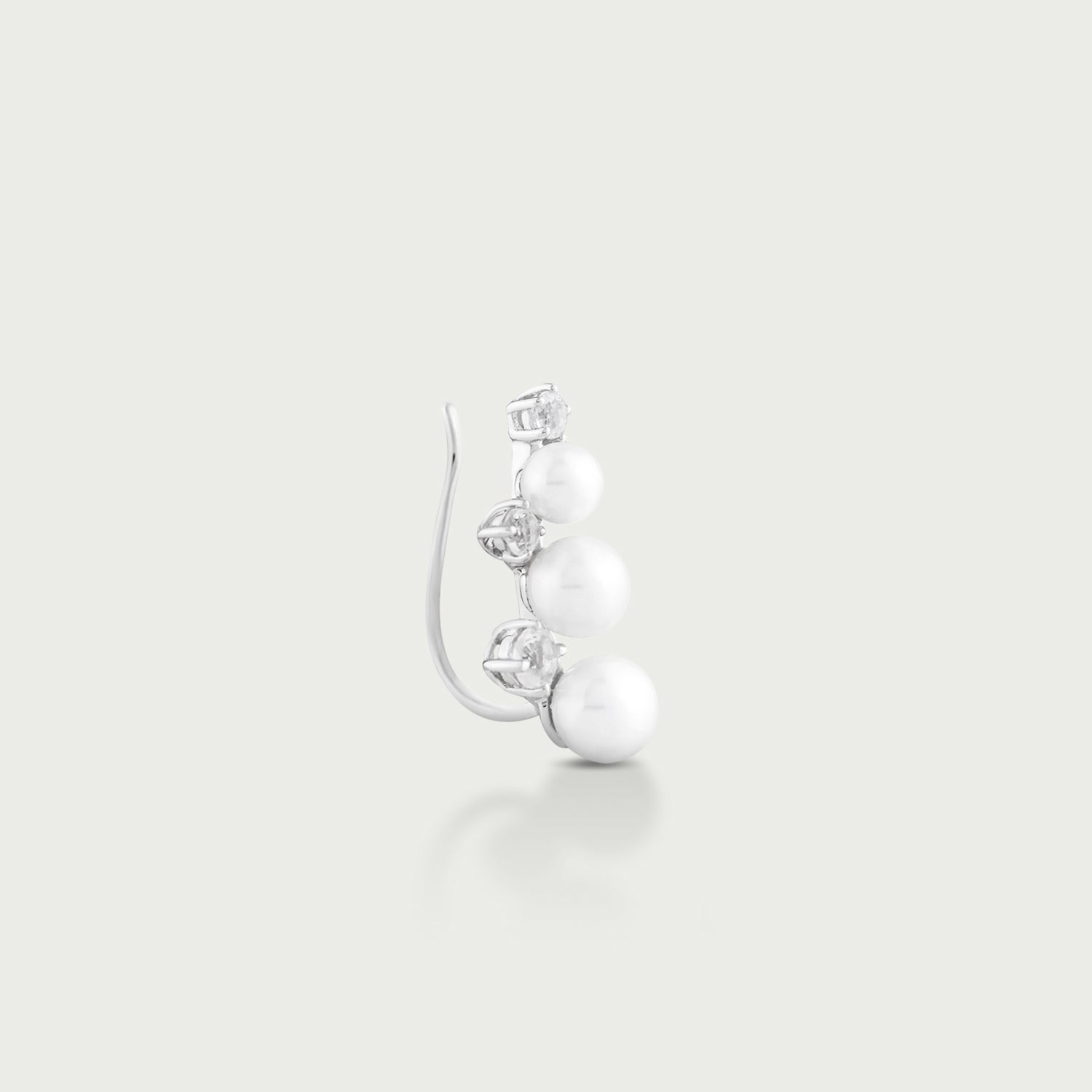 Ocean Mist Pearl Crawler Earring
