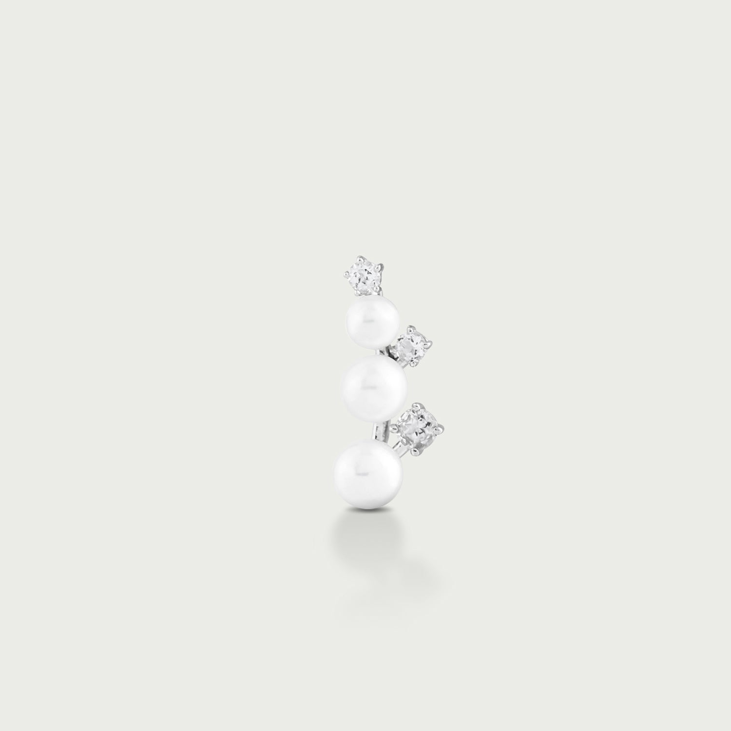 Ocean Mist Pearl Crawler Earring