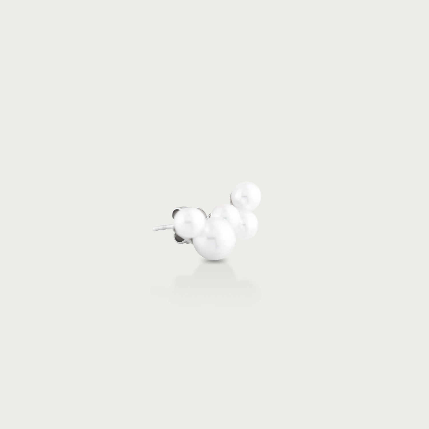 Ocean Deep Five Pearl Stud Earrings