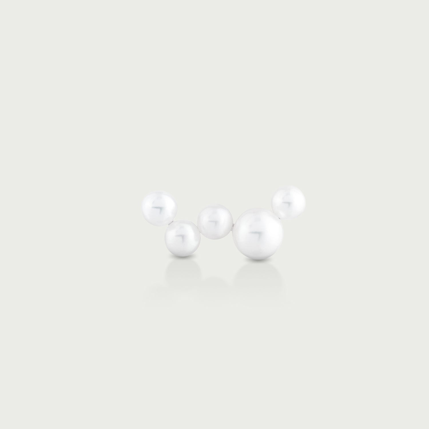 Ocean Deep Five Pearl Stud Earrings