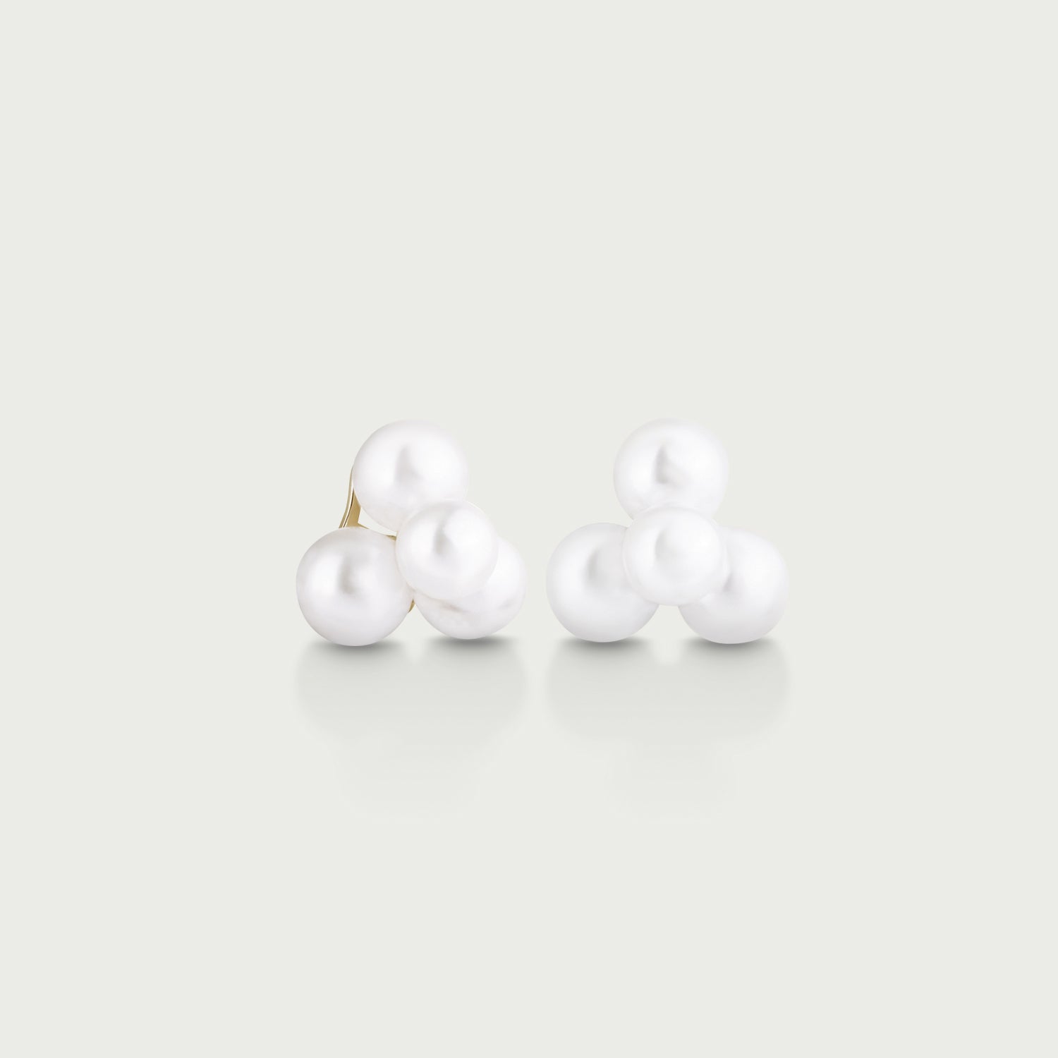 Ocean Deep Four Pearl Stud Earrings