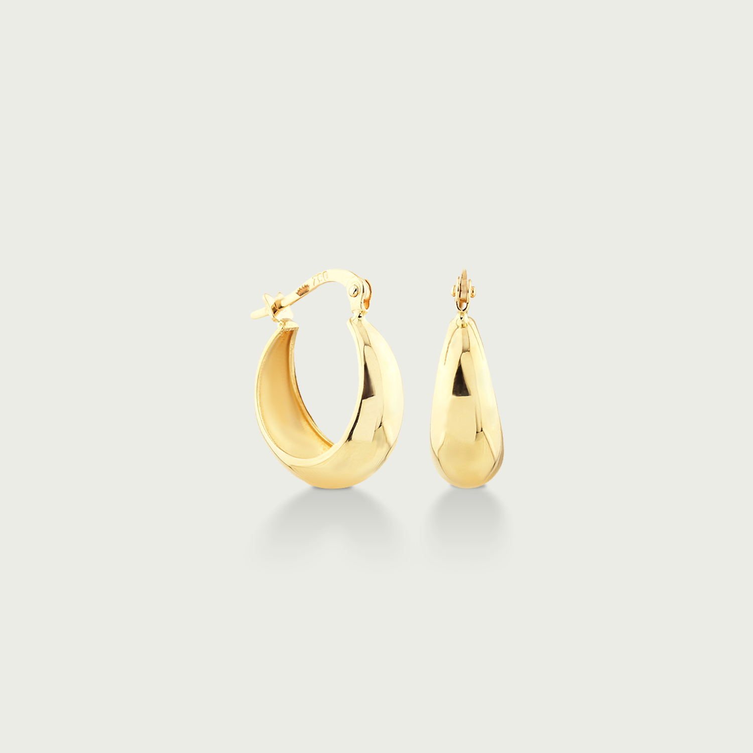On Cue Gold Hoop Earrings