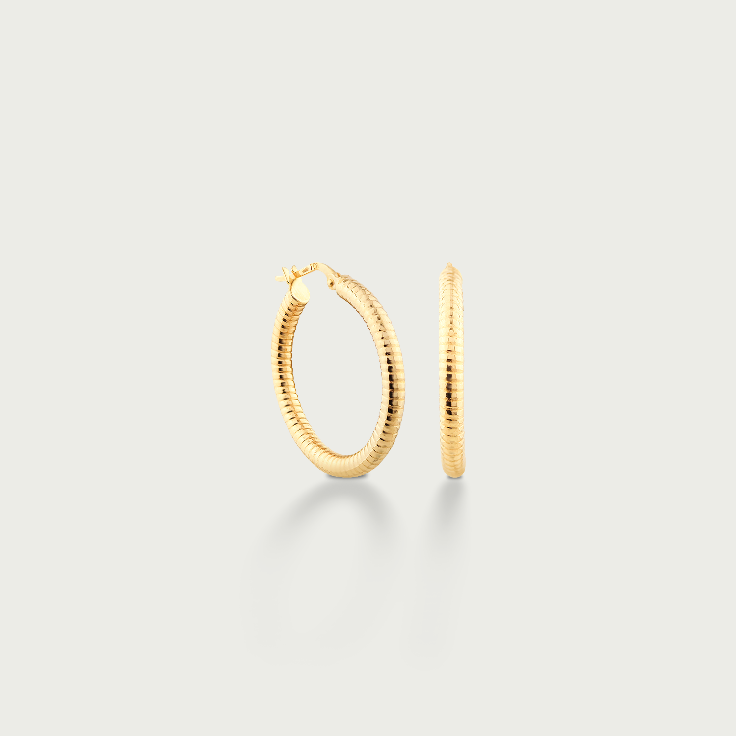 On the Dot Gold Hoop Earrings