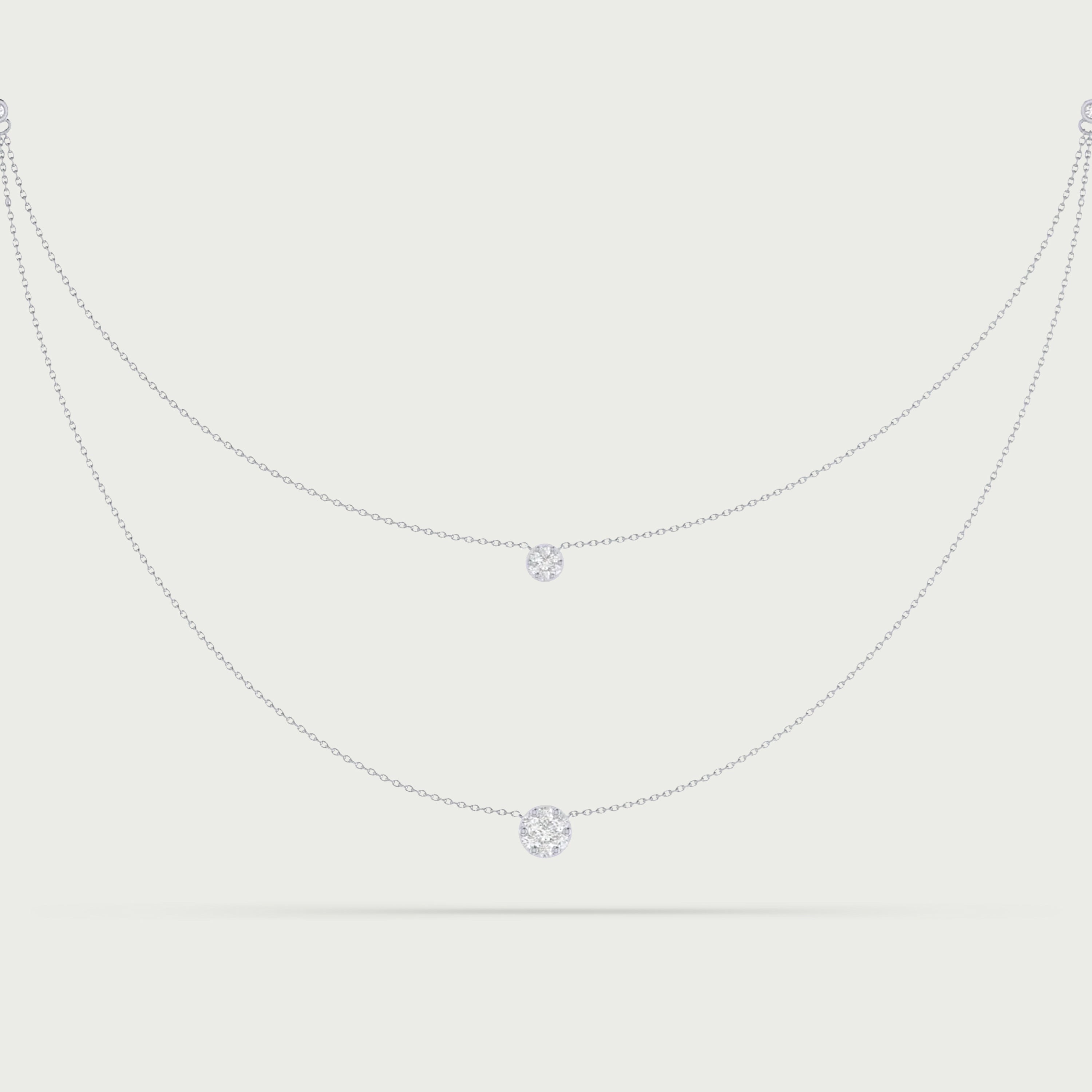 Orbiting To You Diamond Necklace