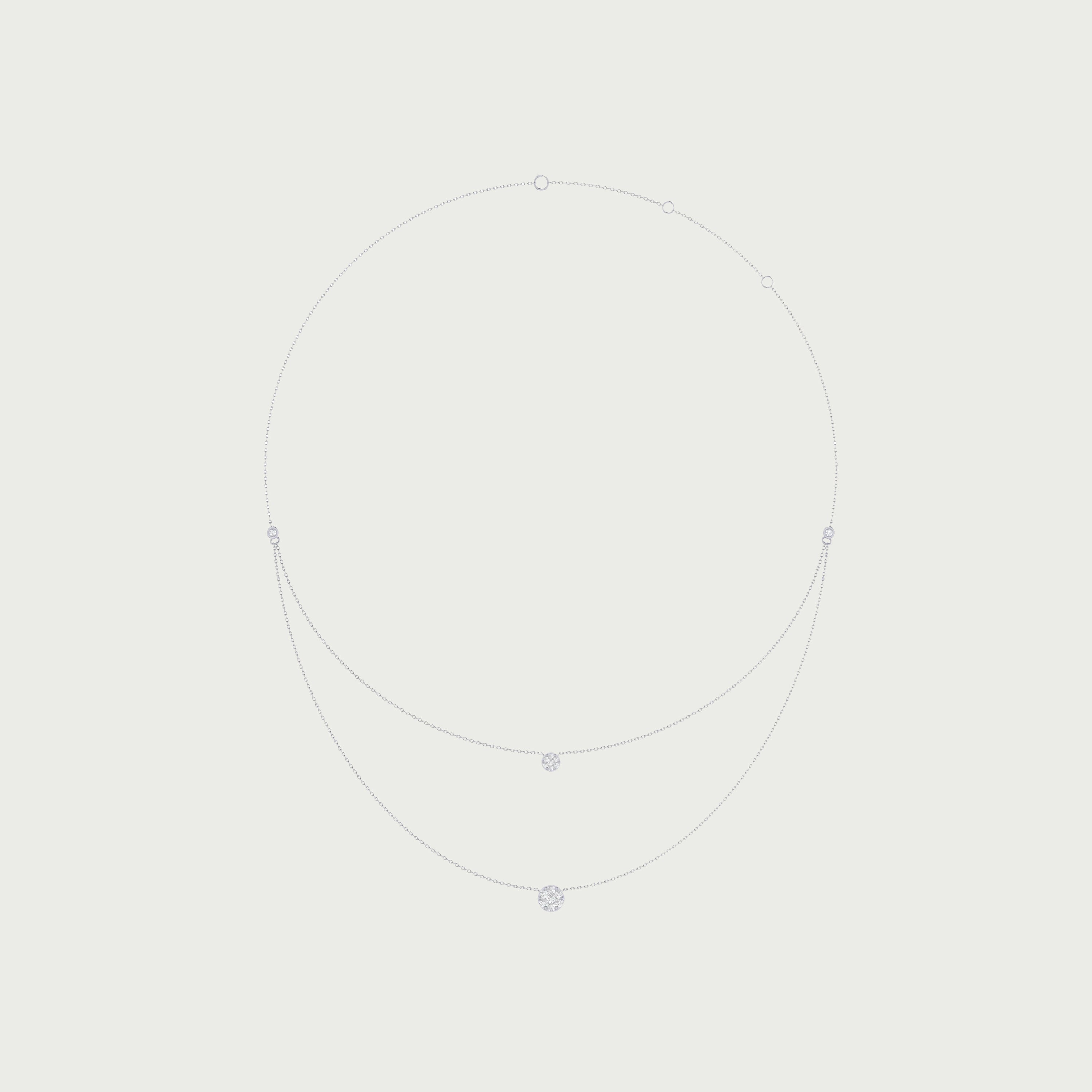 Orbiting To You Diamond Necklace