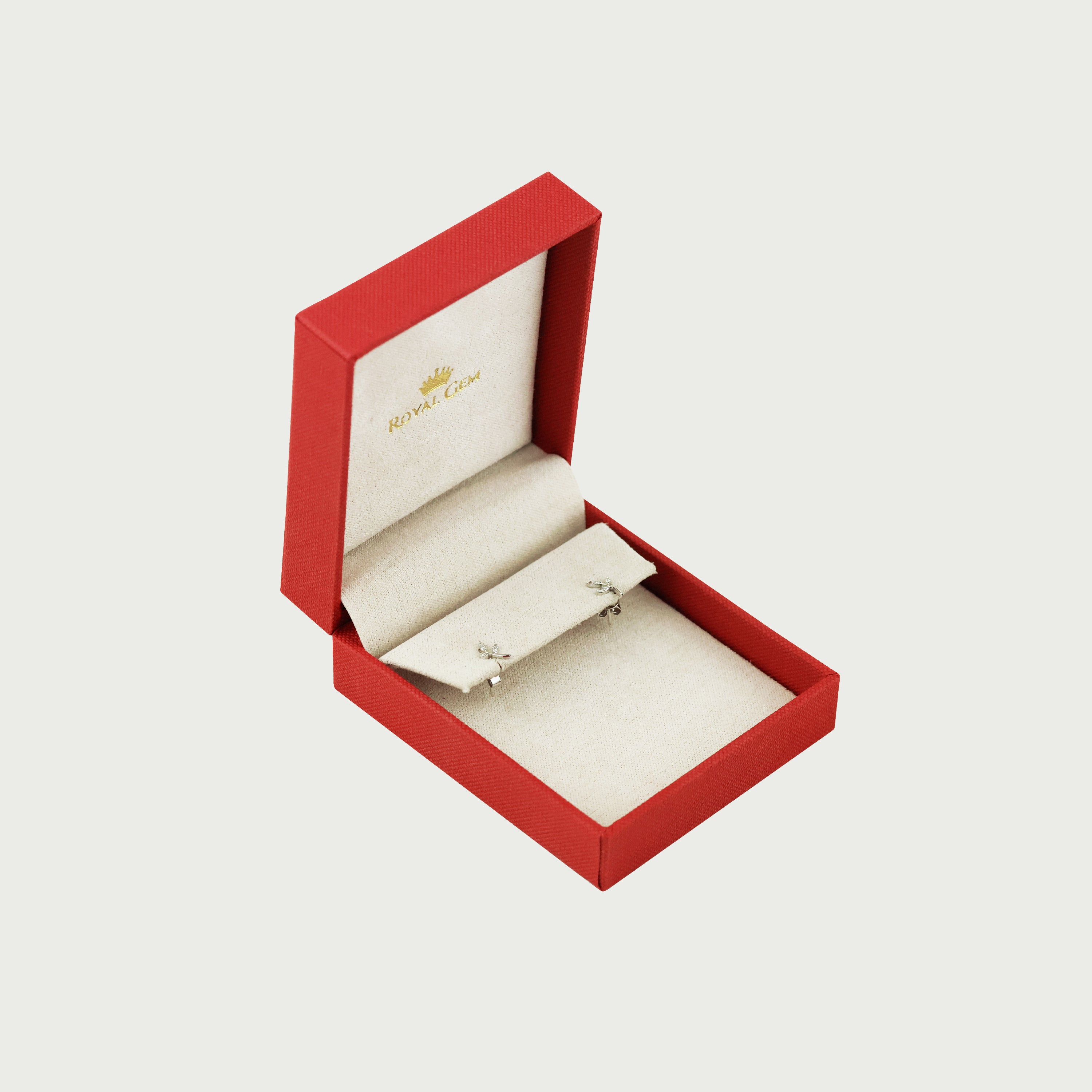 Petal Shine Diamond Stud Earrings