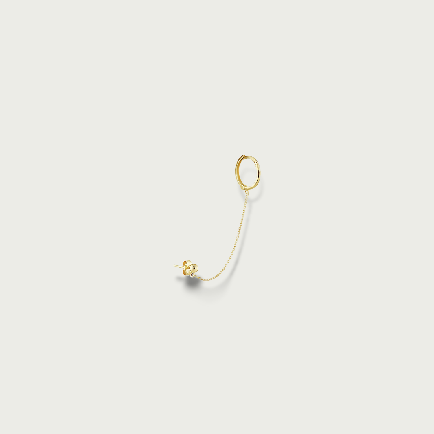 Power Play Ball Gold Piercing Earrings