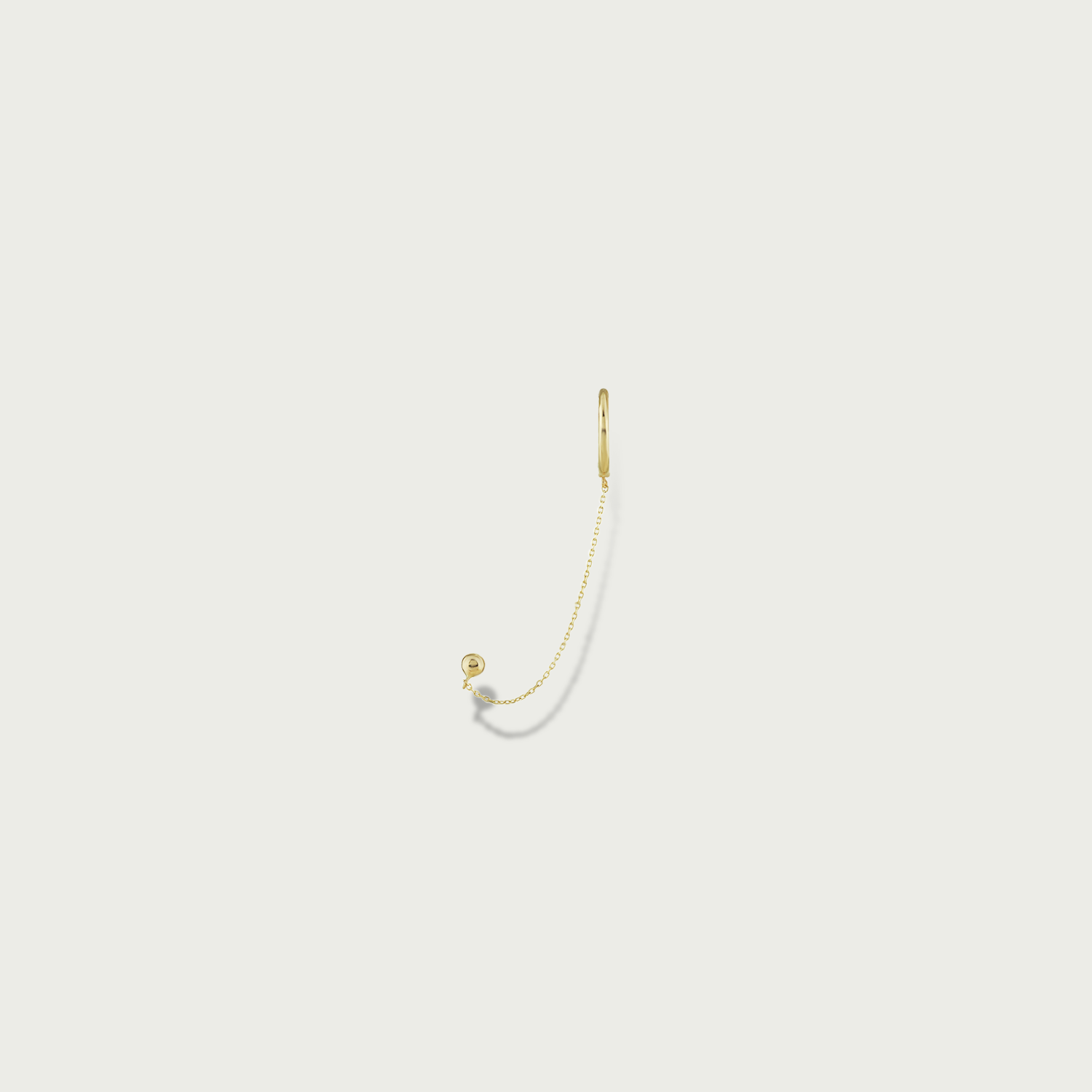 Power Play Ball Gold Piercing Earrings