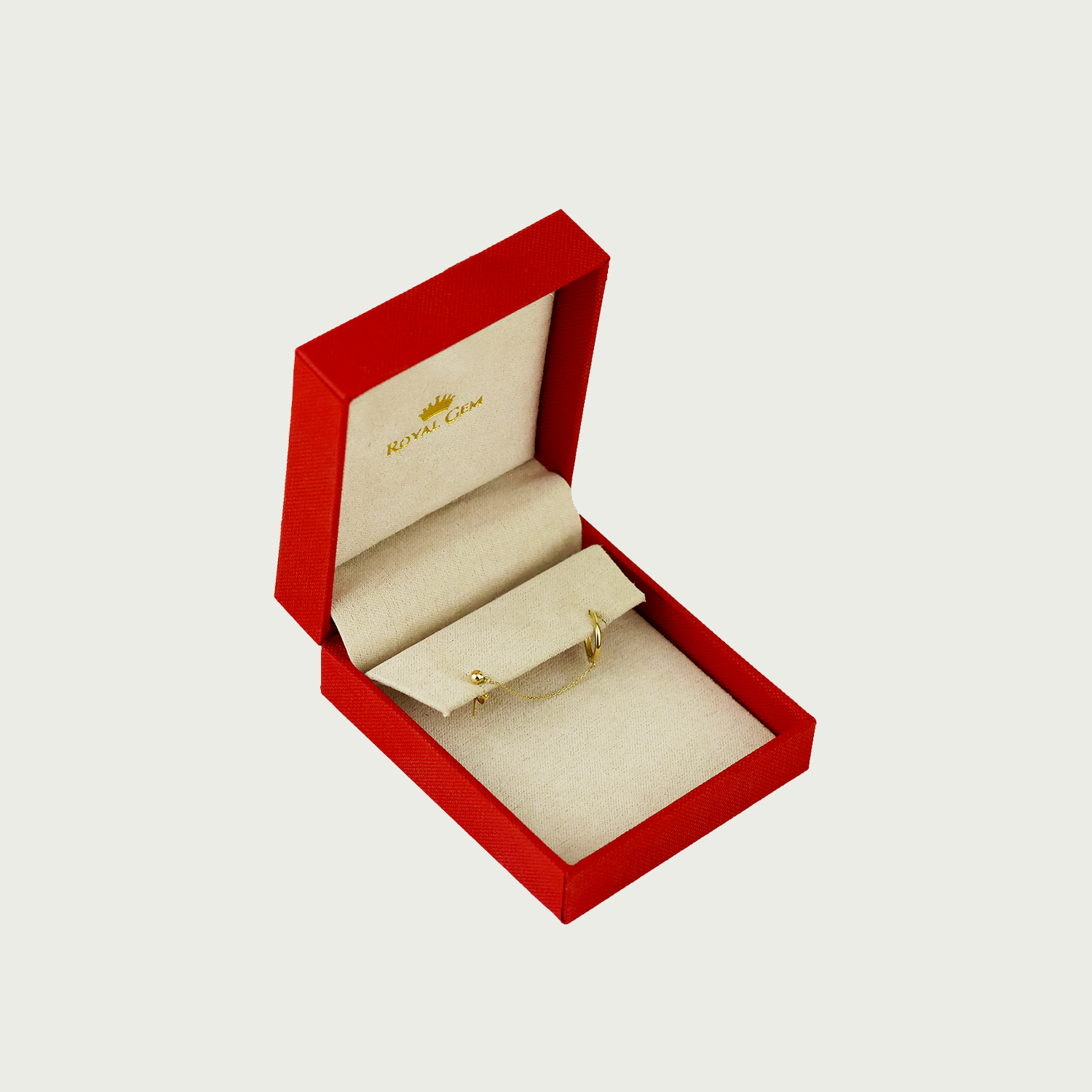 Power Play Ball Gold Piercing Earrings