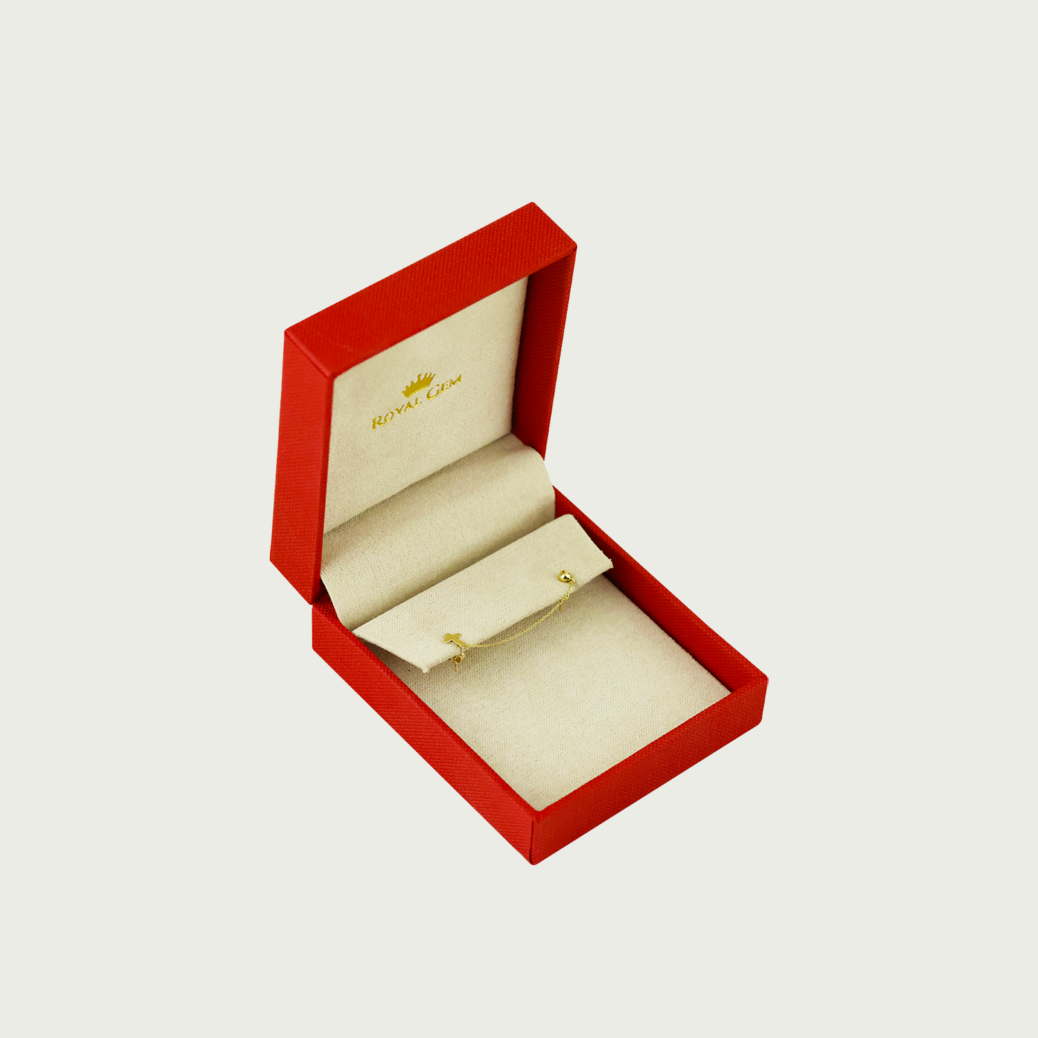 Power Play Cross Gold Piercing Earrings