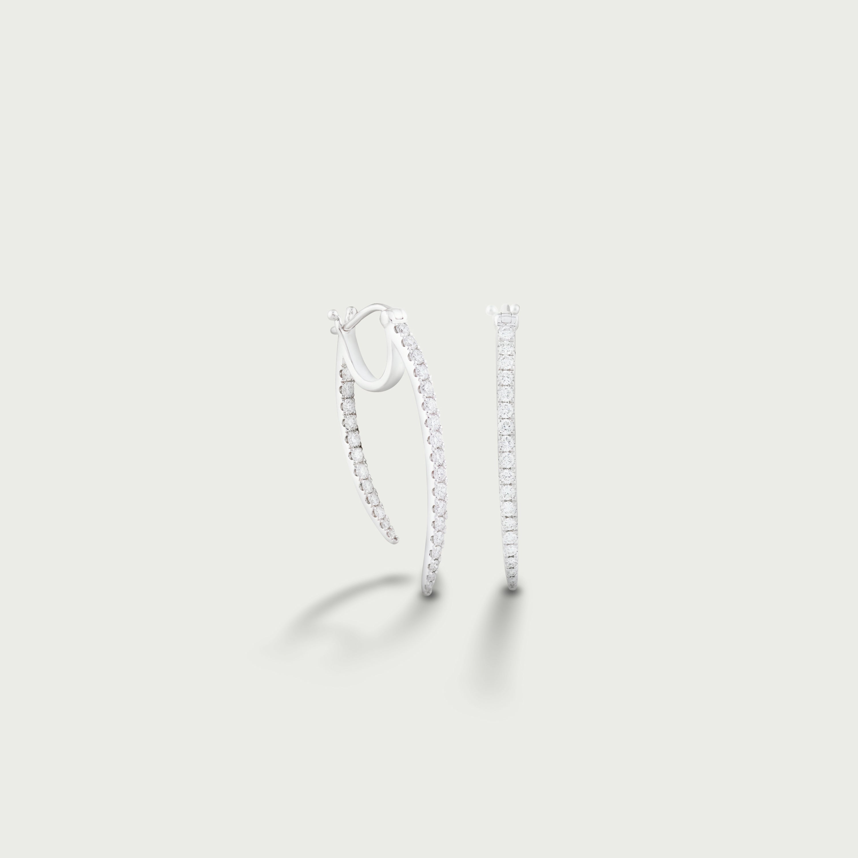 Promise of Forever Diamond Hoop Earrings