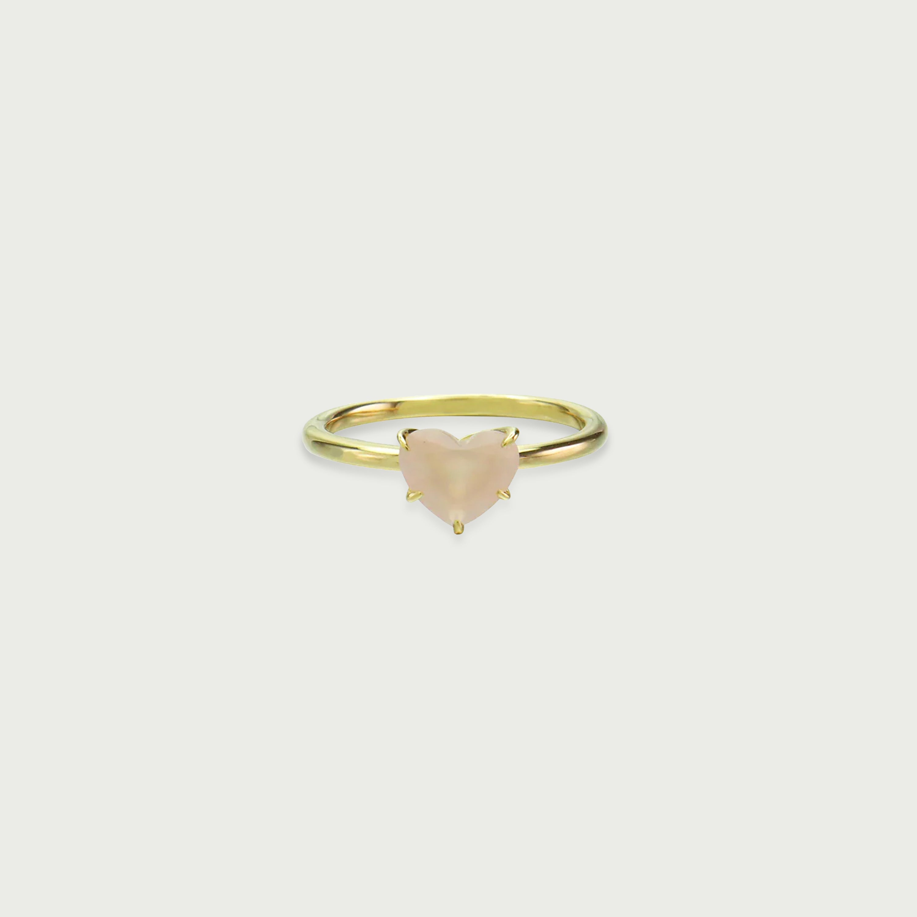 Pure Heart Rose Quartz Eternity Ring