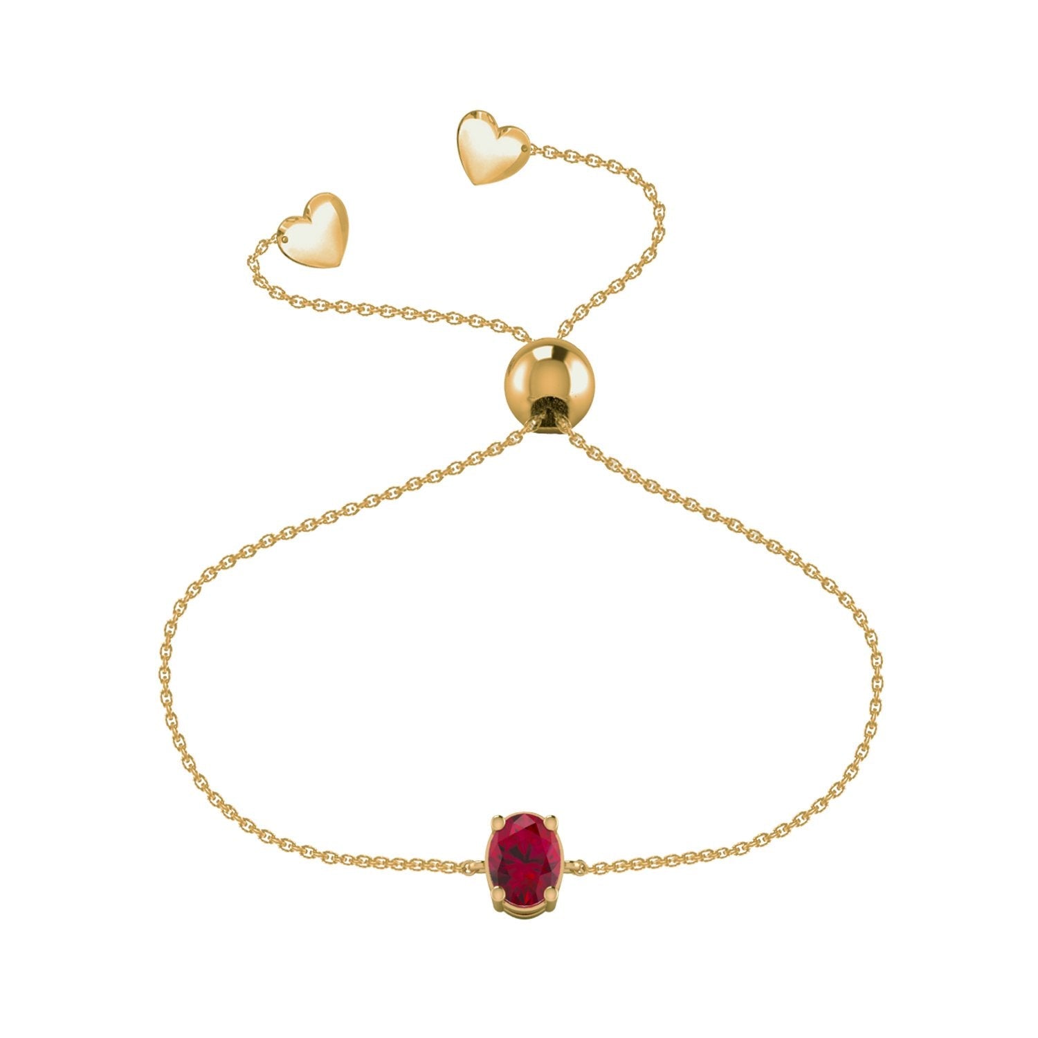Hint of Affinity Ruby Bracelet