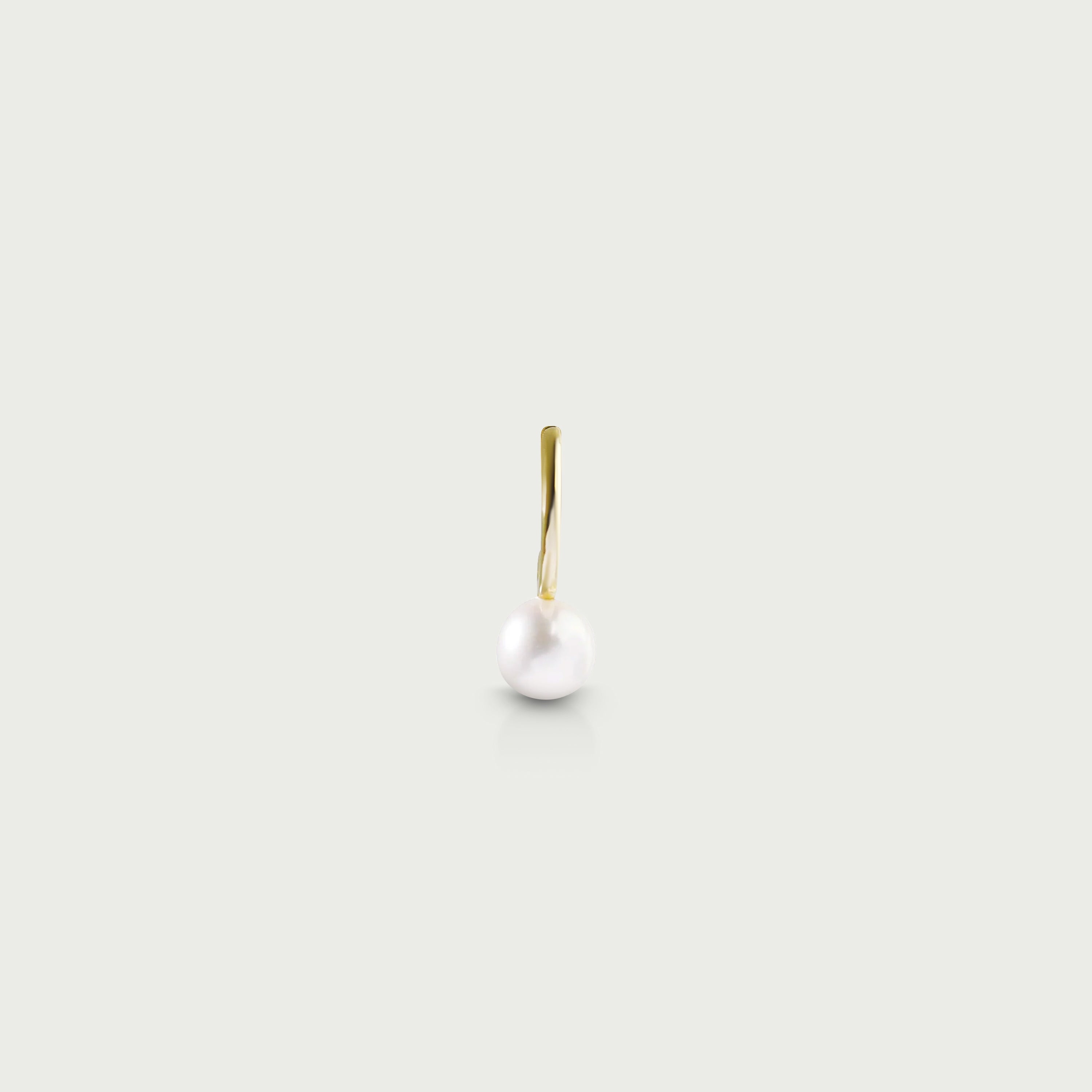 Sand Between Toes Pearl Hoop Earrings