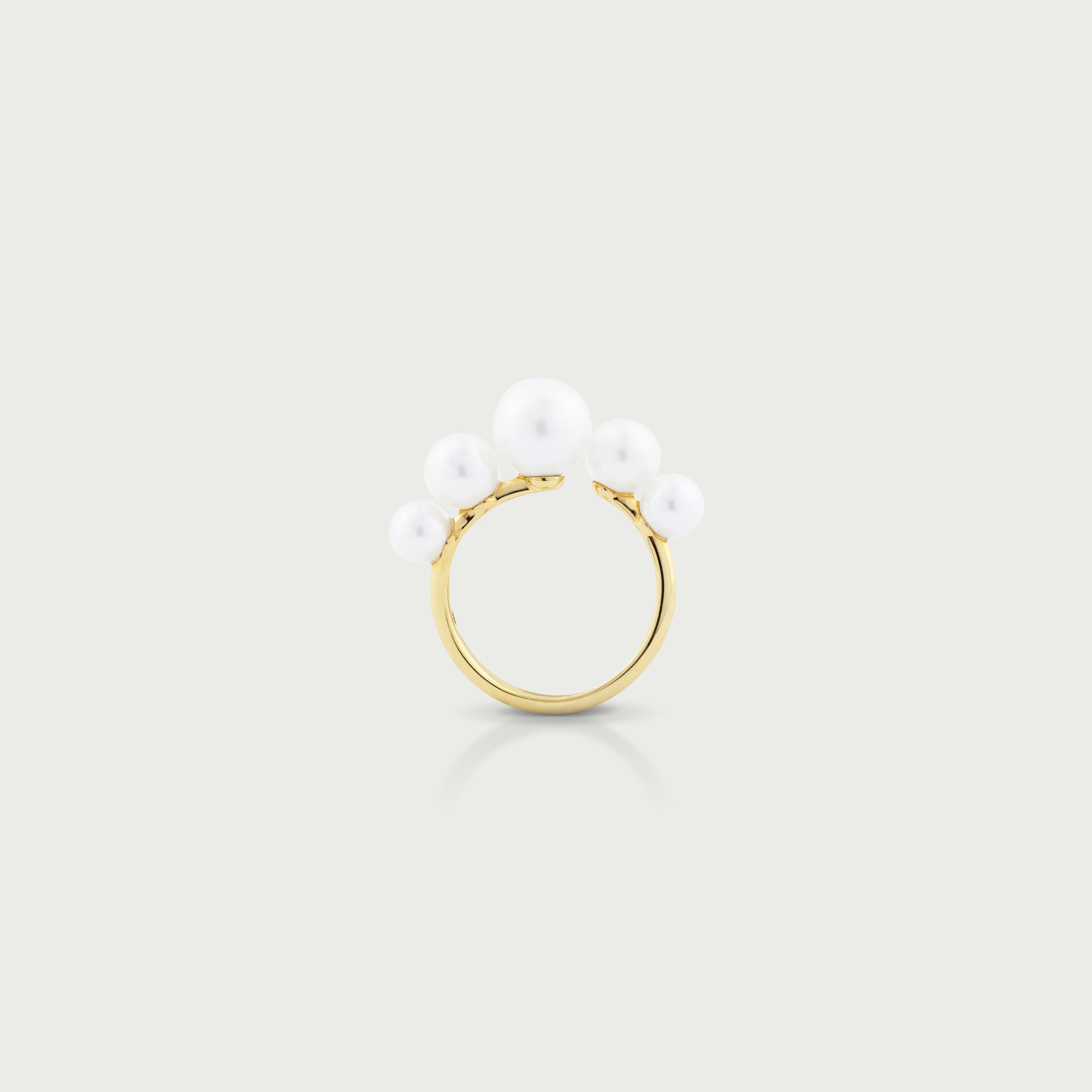 Sea Nymph Curved Pearl Ring