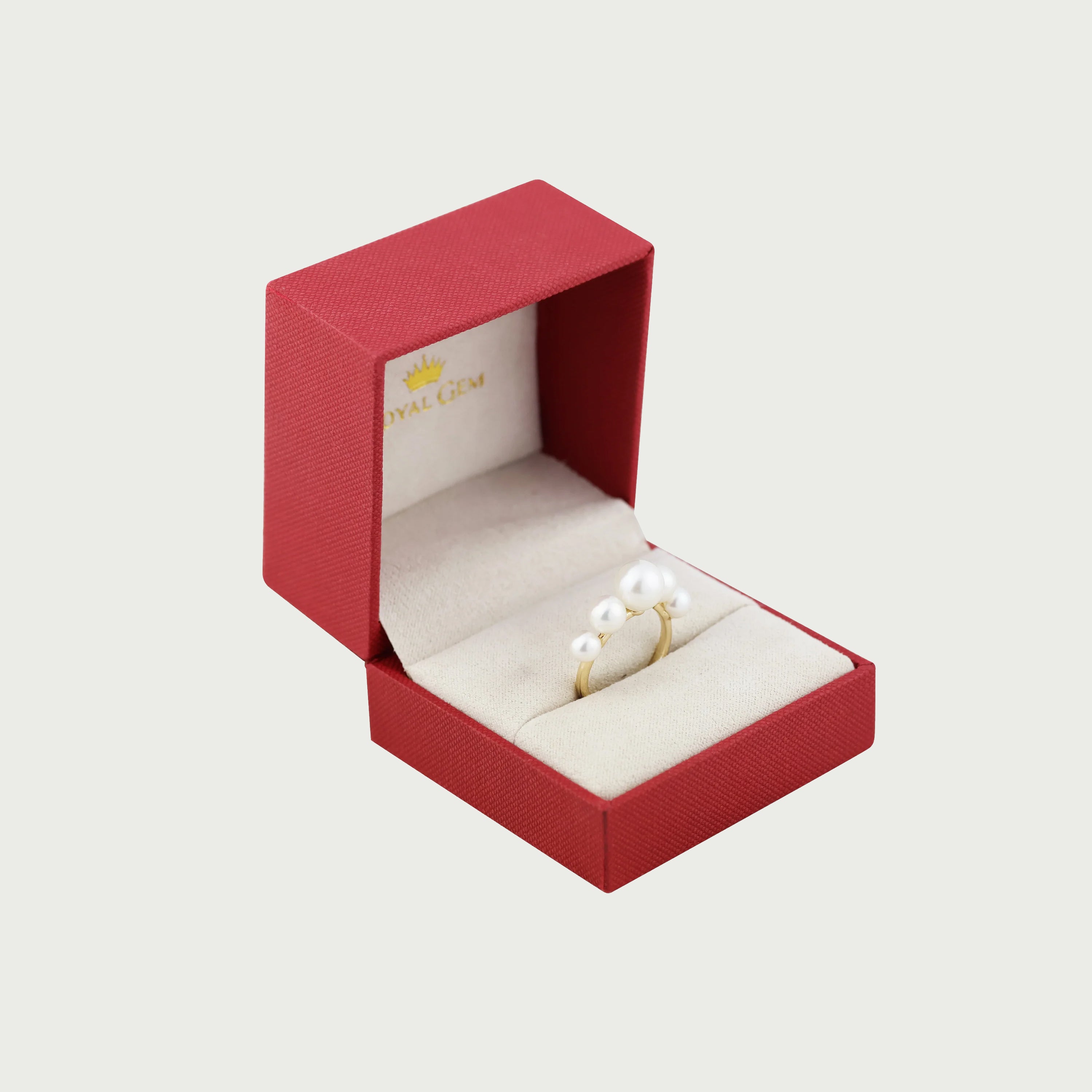 Sea Nymph Curved Pearl Ring