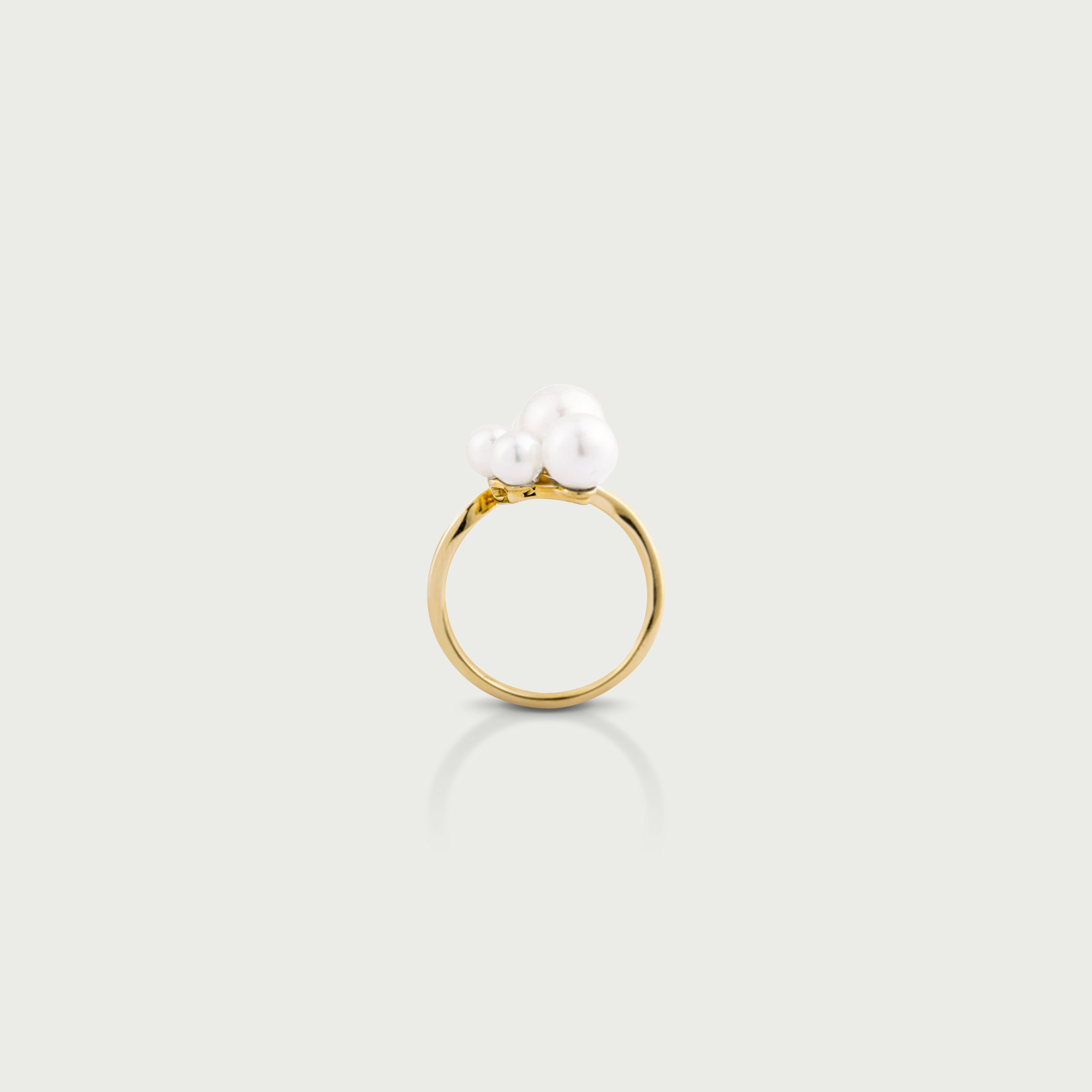 Sea Nymph Six Pearl Ring