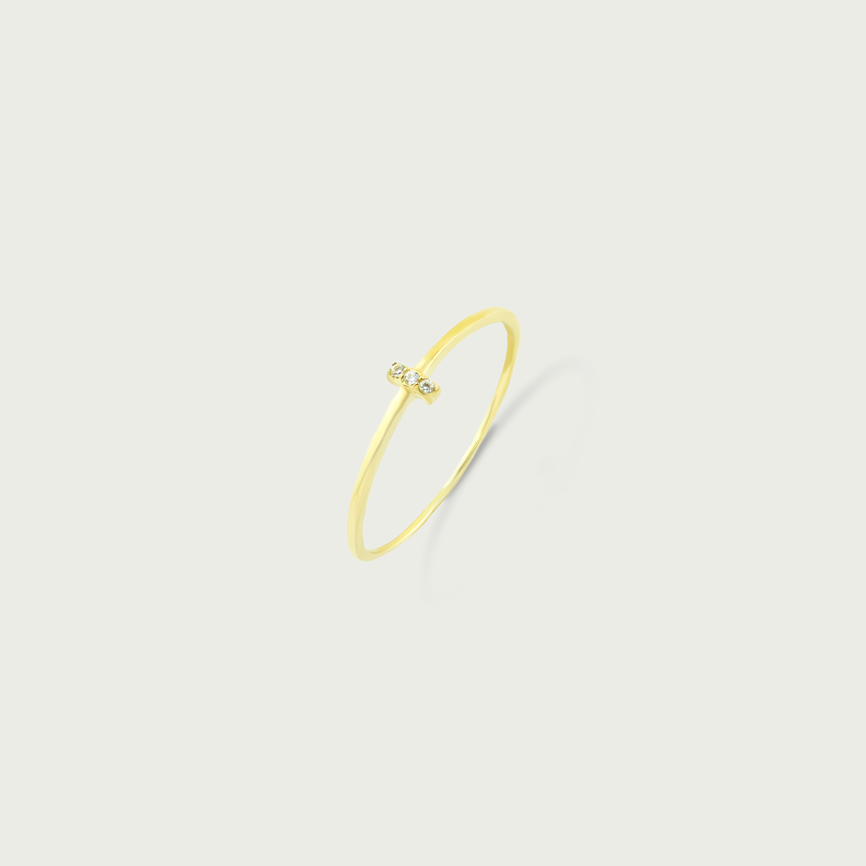Sleek Move Three Gold Ring
