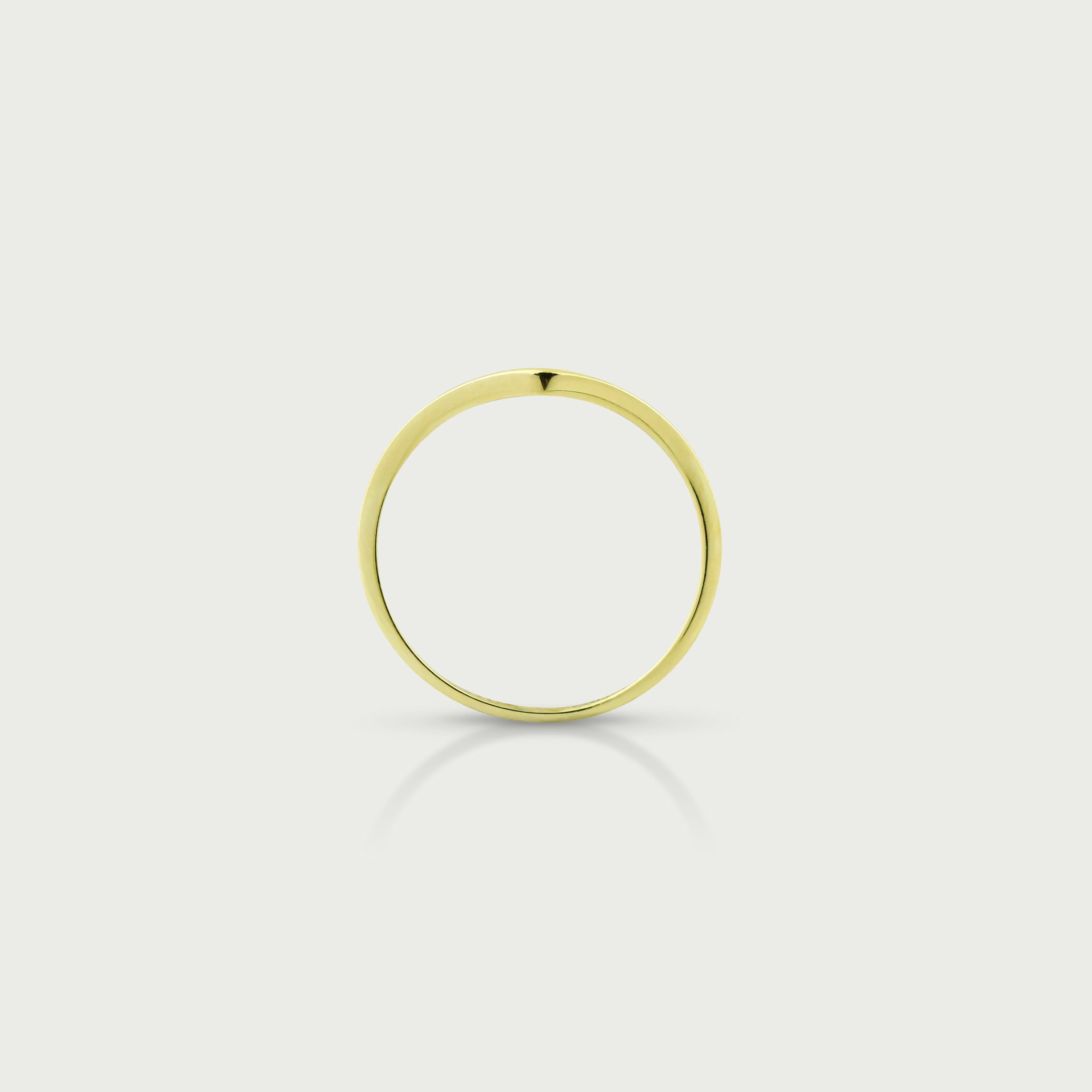 Sleek Move V Gold Ring