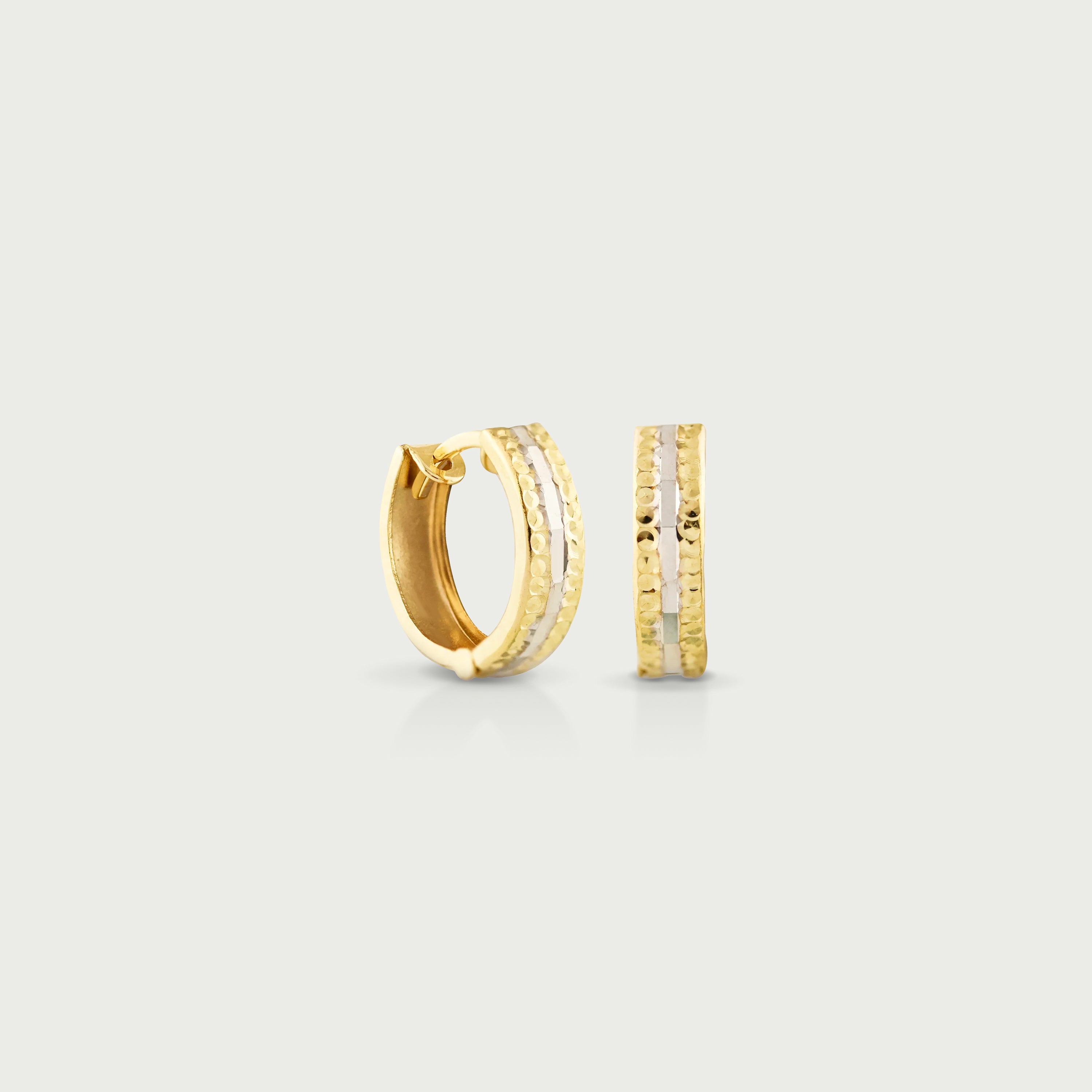Sparkle Gold Hoop Earrings