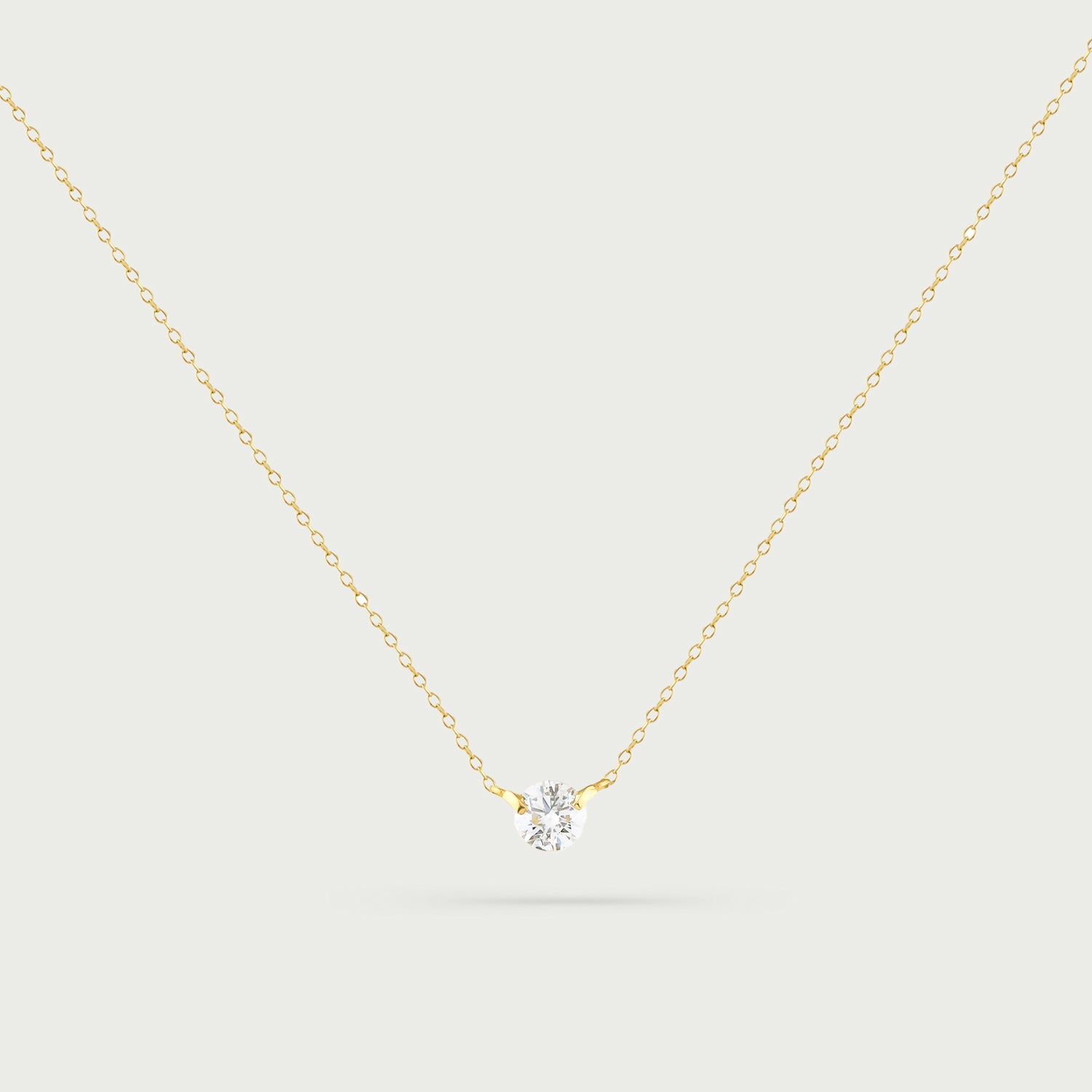 Stellar Solitude Ember Diamond Necklace