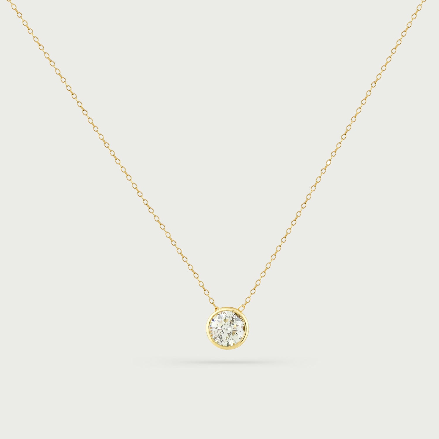 Stellar Solitude Ray Diamond Necklace