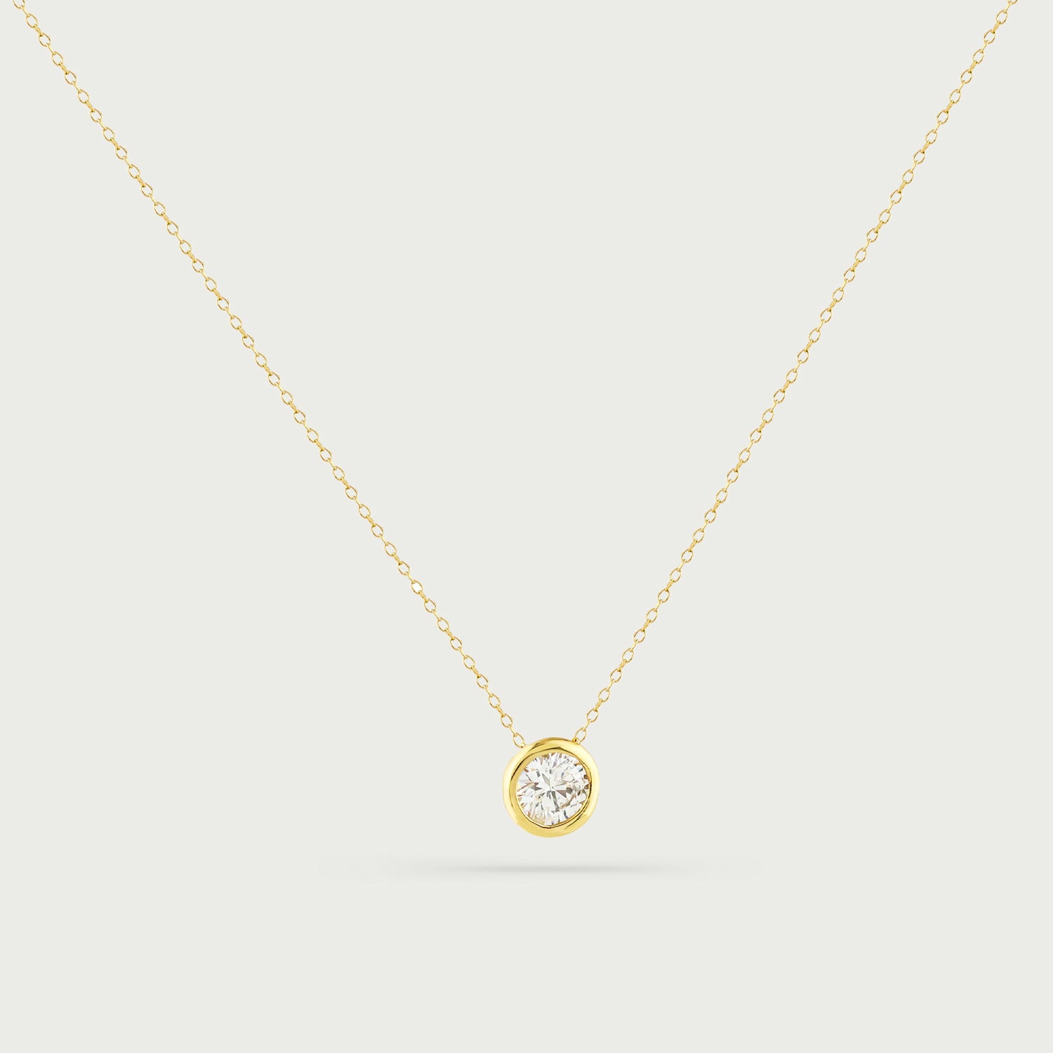 Stellar Solitude Shine Diamond Necklace