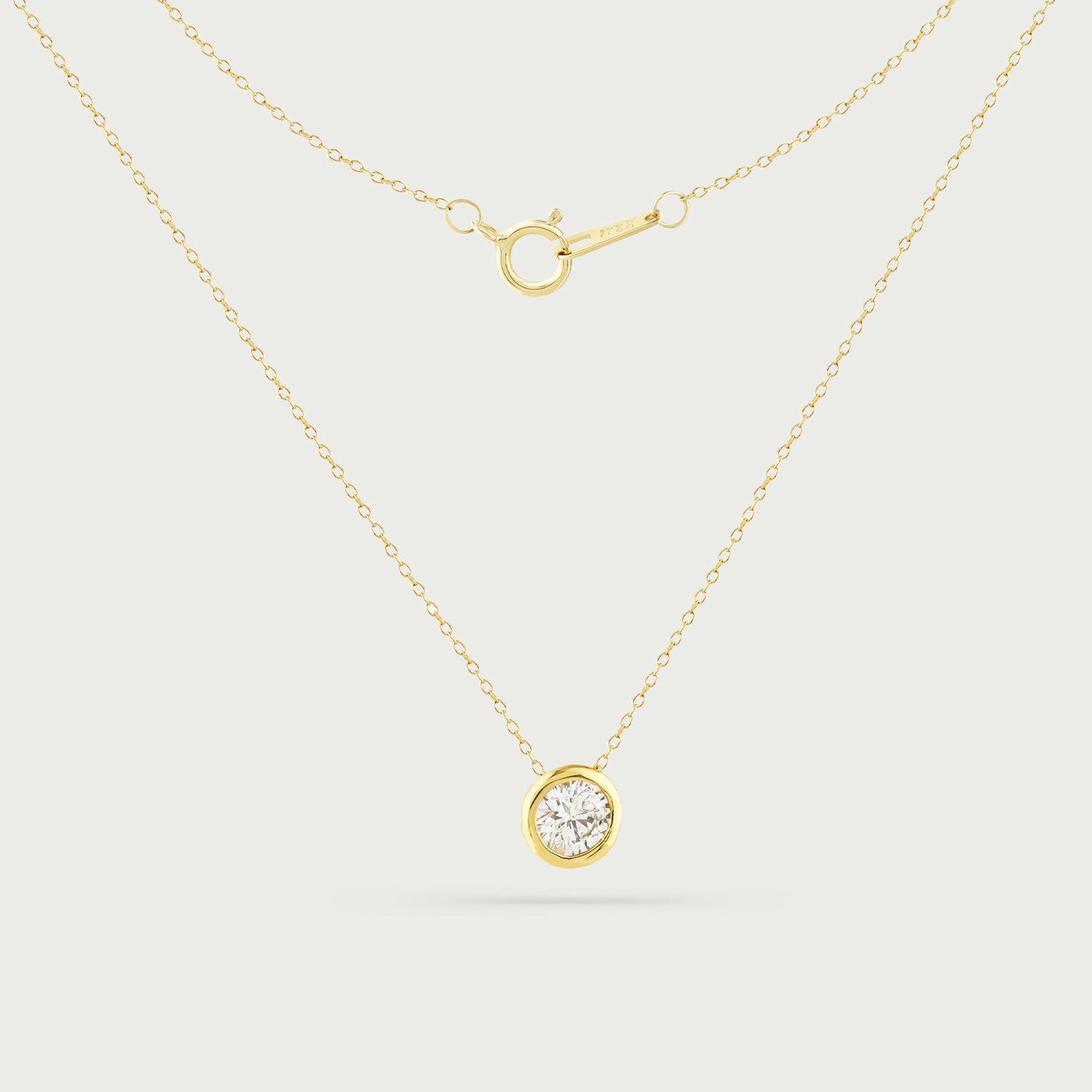 Stellar Solitude Shine Diamond Necklace