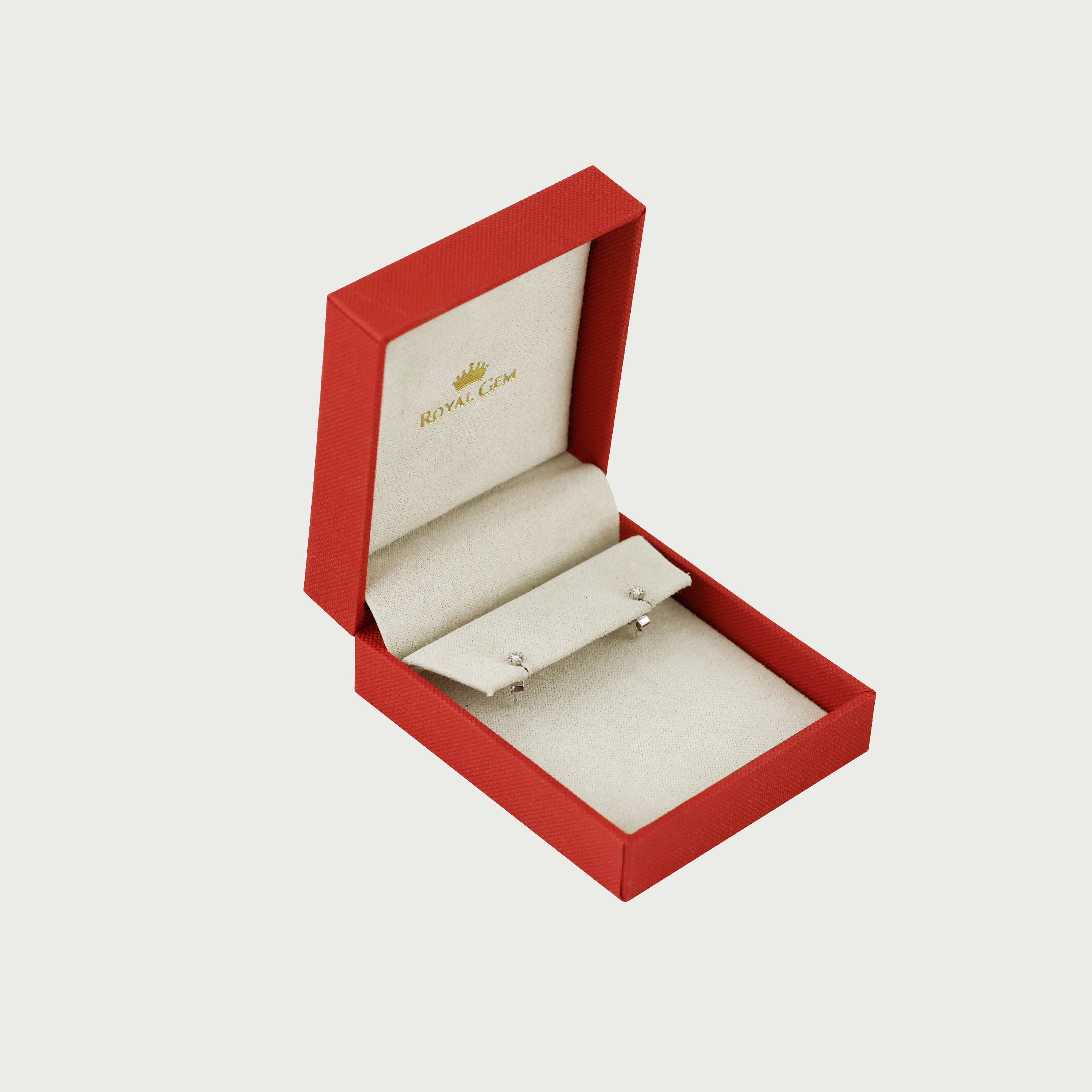 Stellar Solitude Shine Diamond Stud Earrings