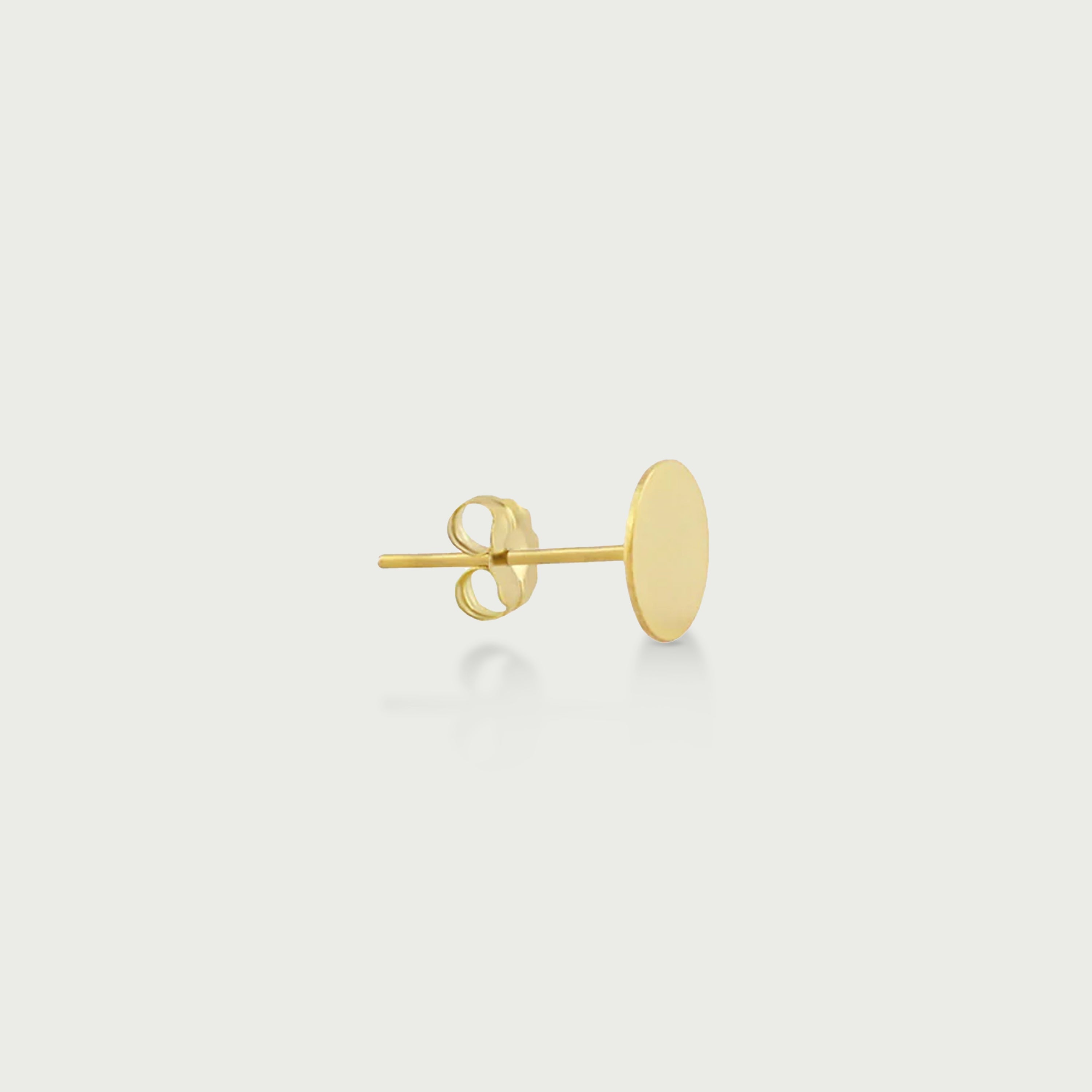 Engravable Disc Stud Earrings