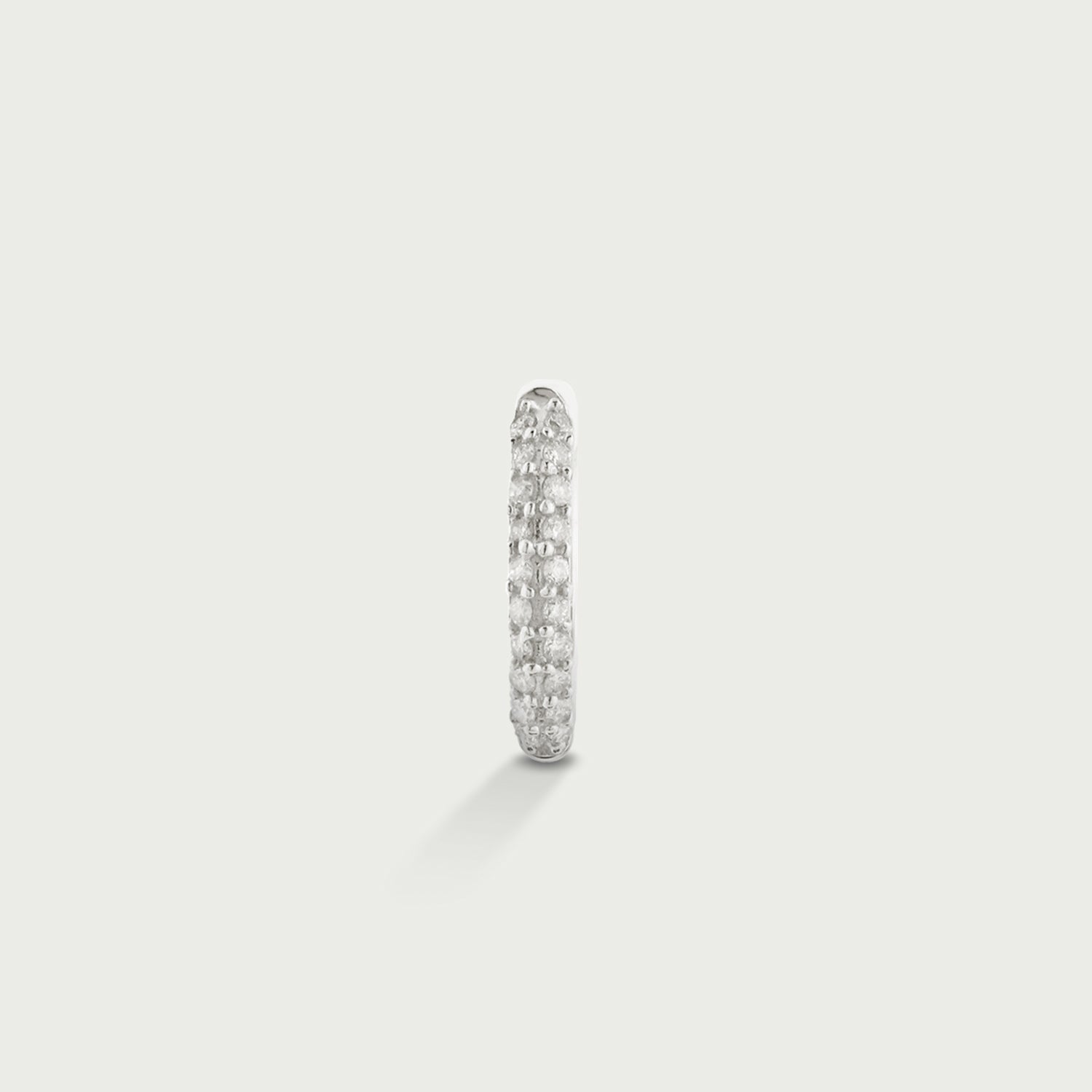 Sultry Cascade Flick Diamond Hoop Earrings